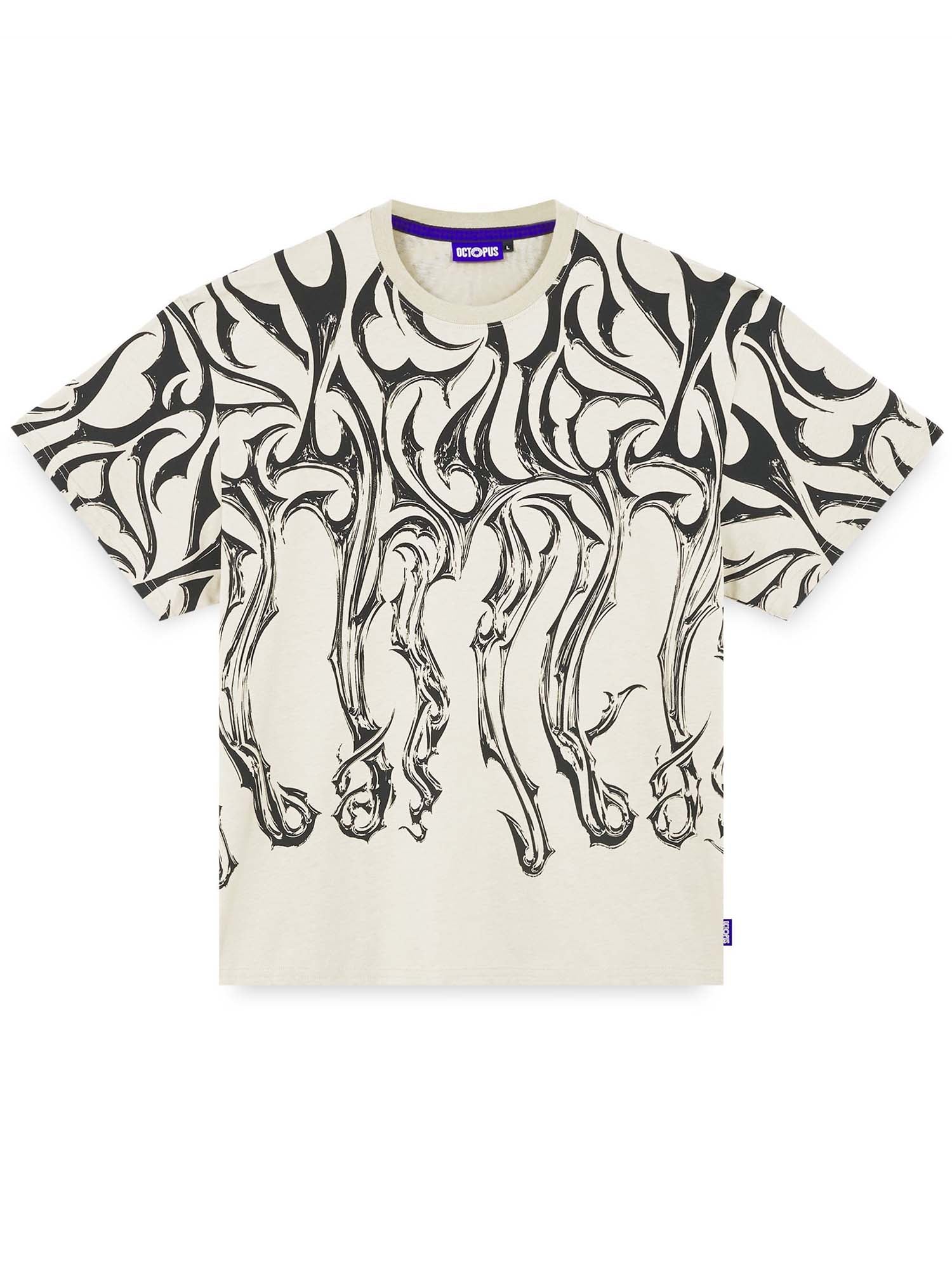 Octopus Octopus Tribal Blade Tee by Luca Devinu Bianco