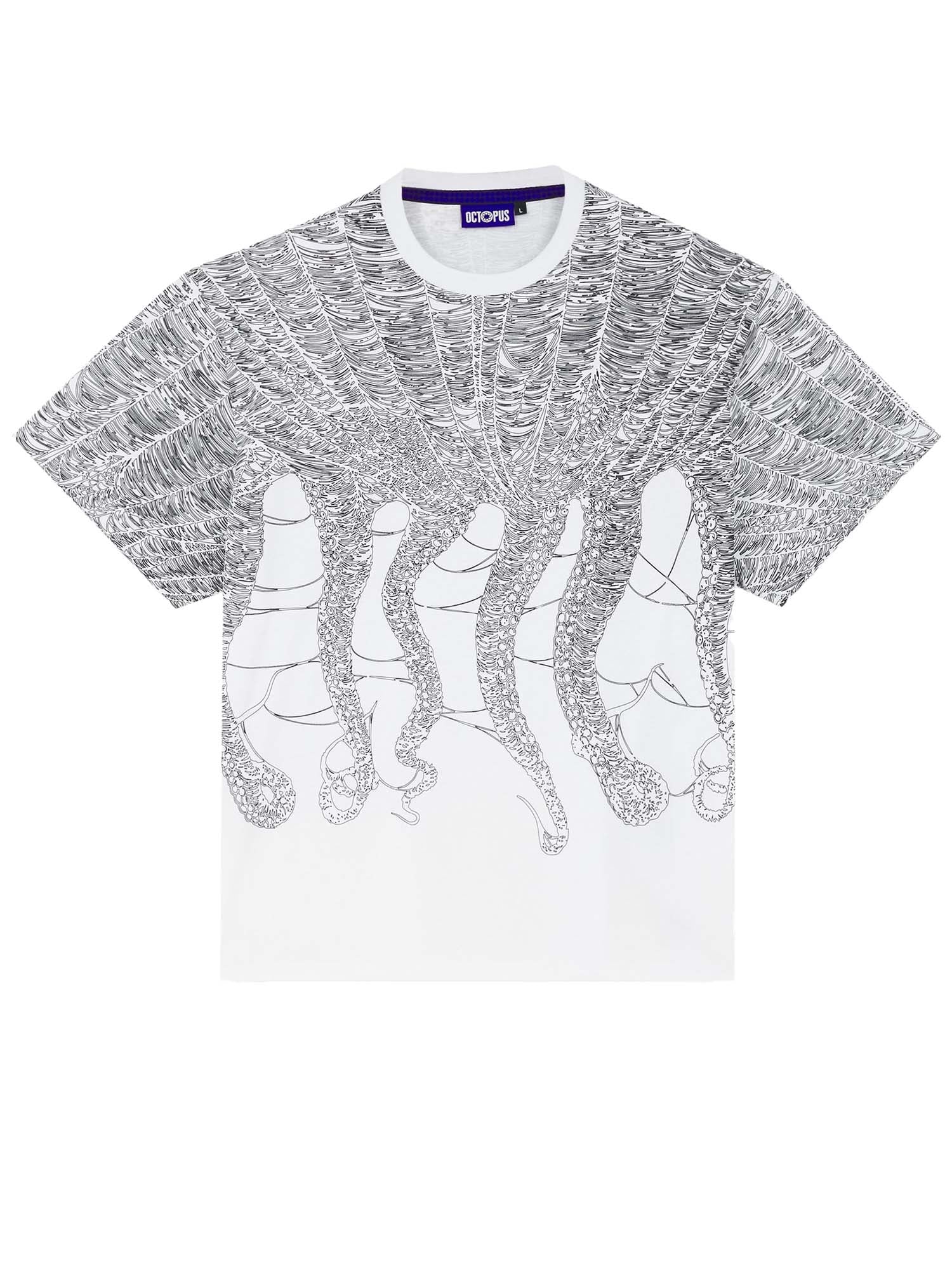 Octopus Octopus Cobweb Tee by Luca Devinu Bianco