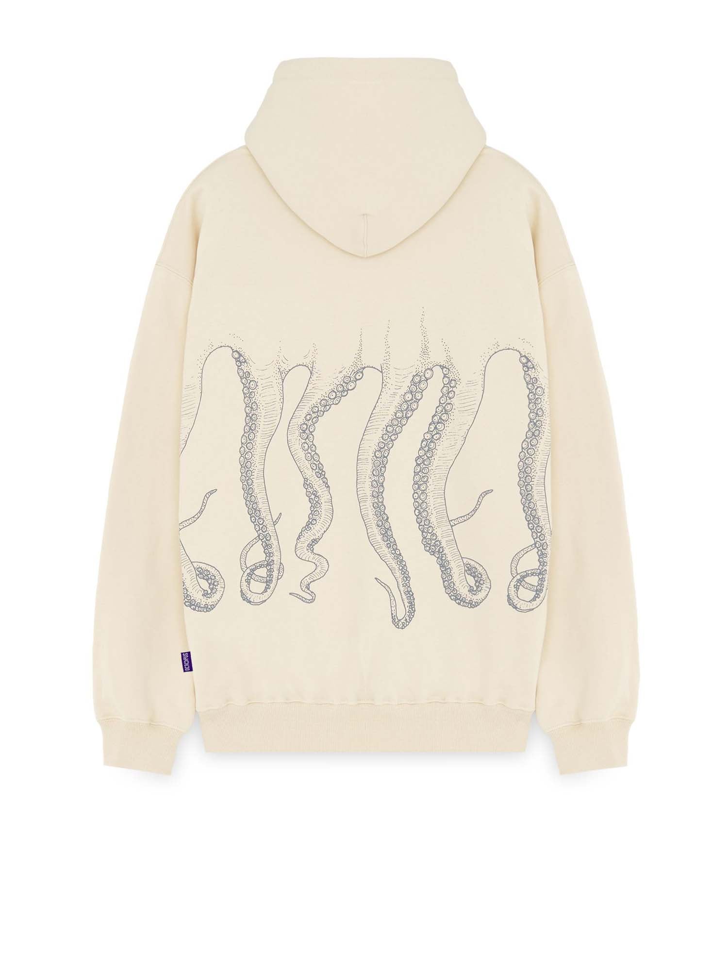 Octopus Outline Logo Hoodie Beige