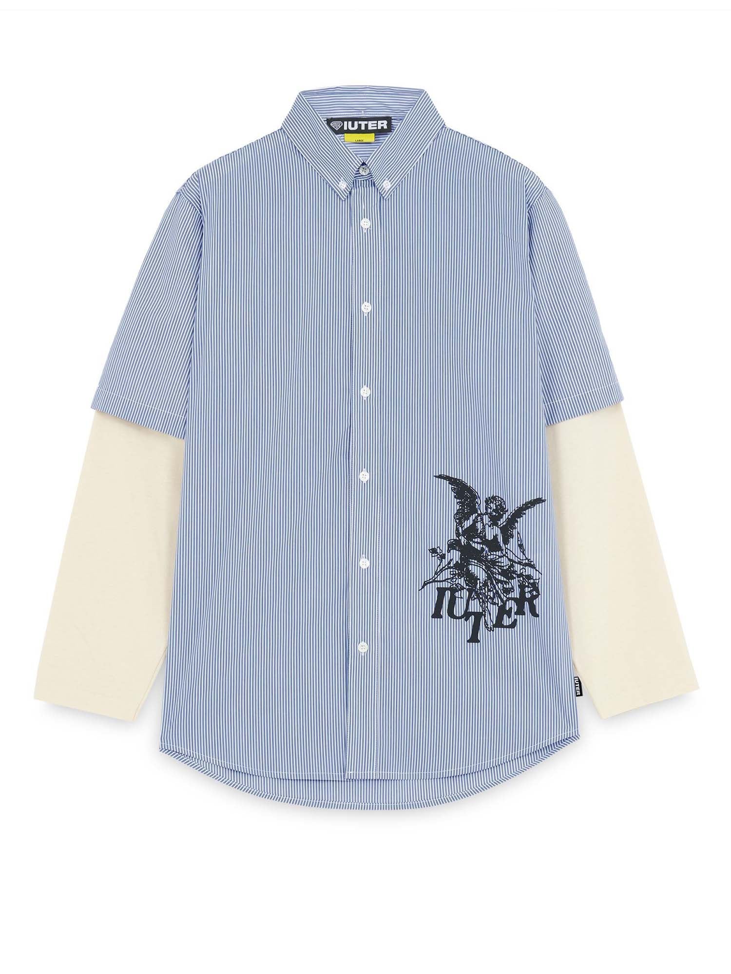 Iuter Camicie Angel Double LS Blu