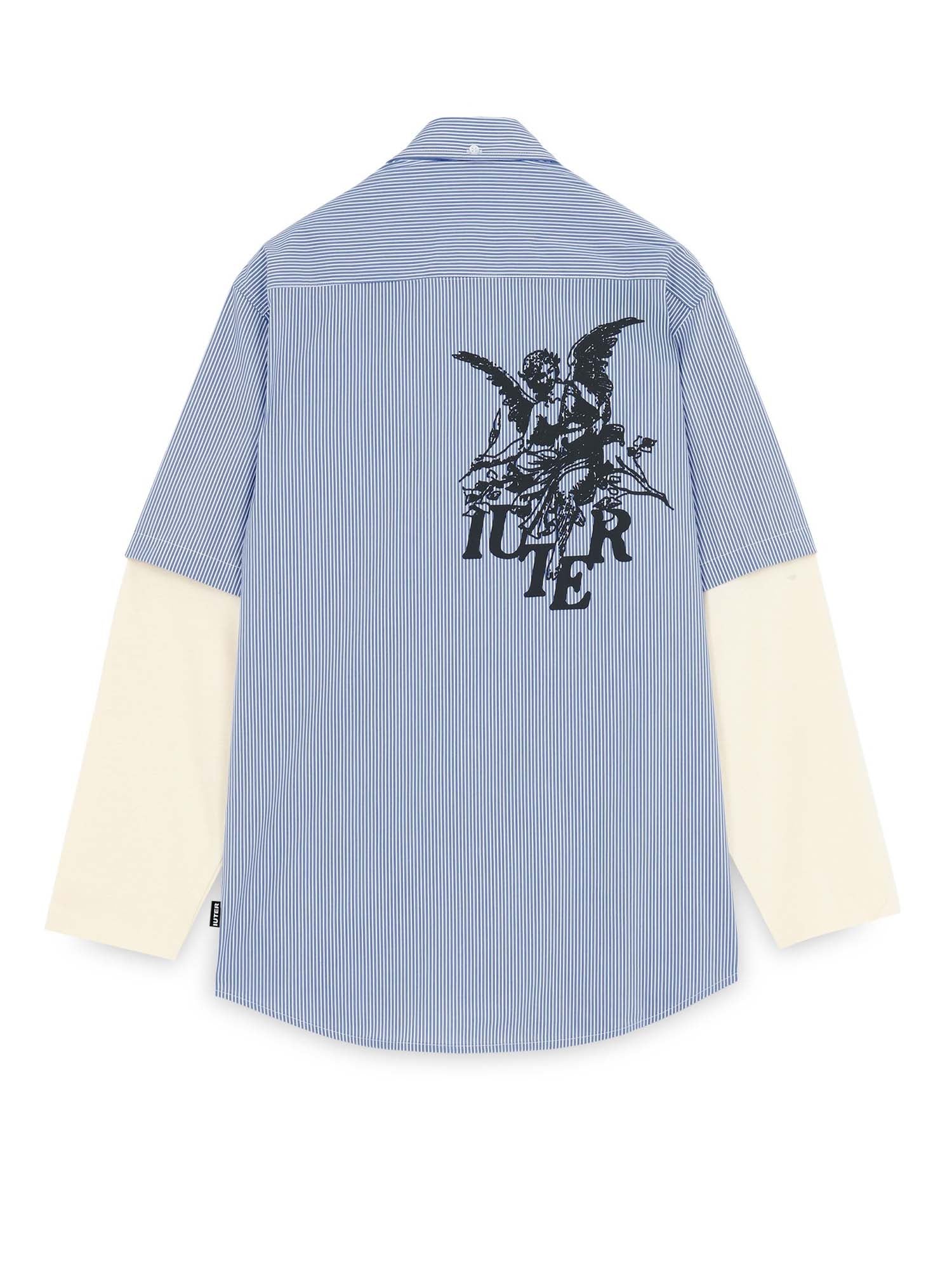 Iuter Camicie Angel Double LS Blu