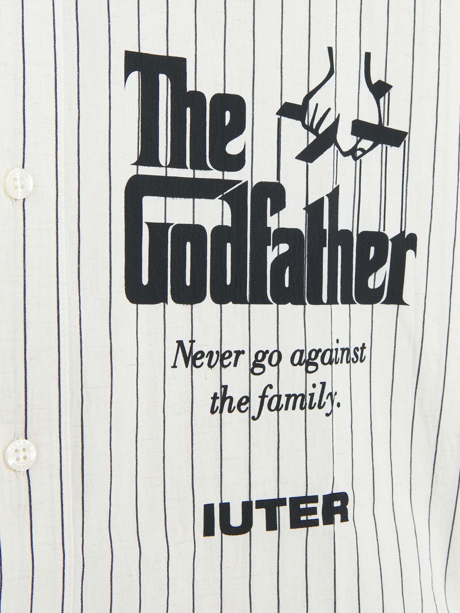 Iuter Camicia The Godfather: Worldwide Pinstripe LS Bianco