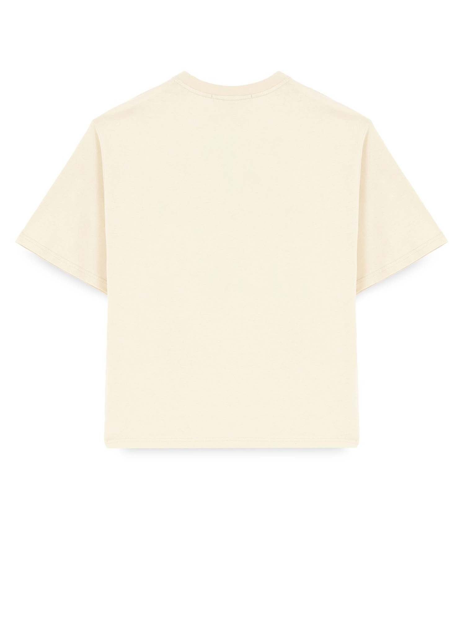 Iuter Label Ribbed Tee Beige