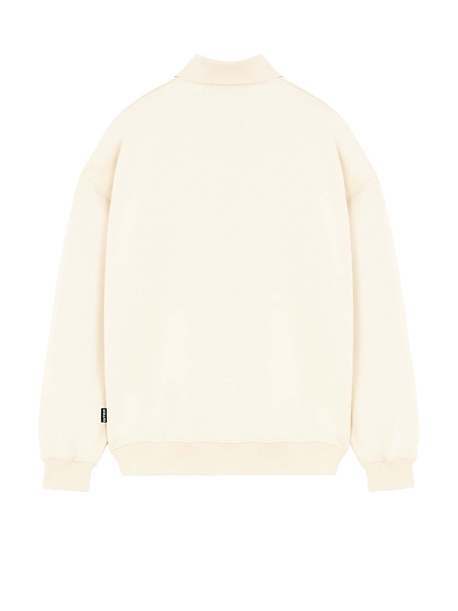 Iuter Heart Logo Polo Sweater Beige