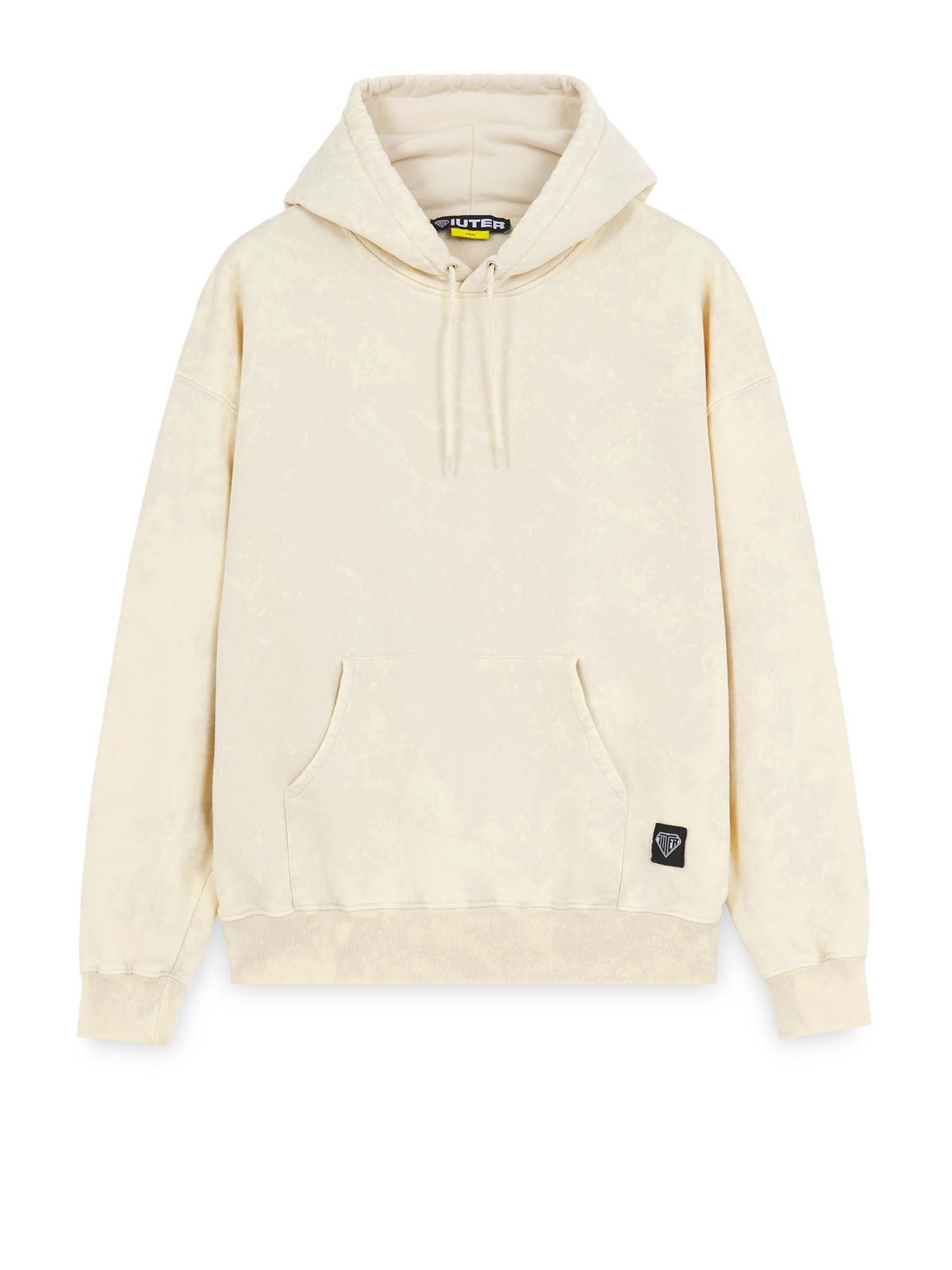 Iuter Label Marble Hoodie Beige