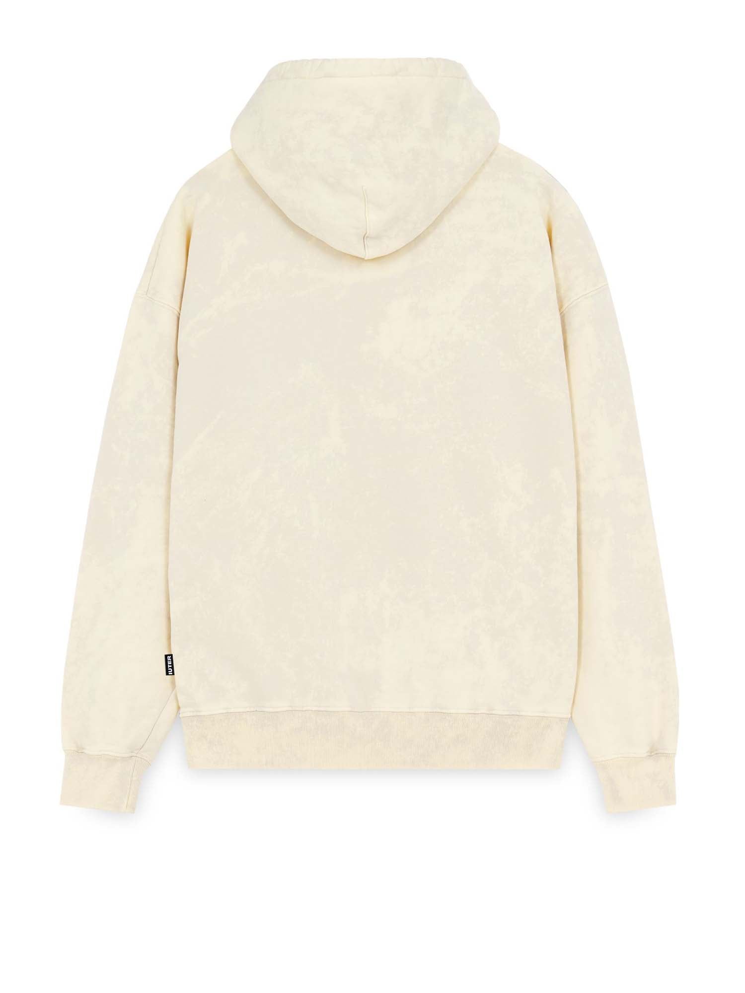 Iuter Label Marble Hoodie Beige