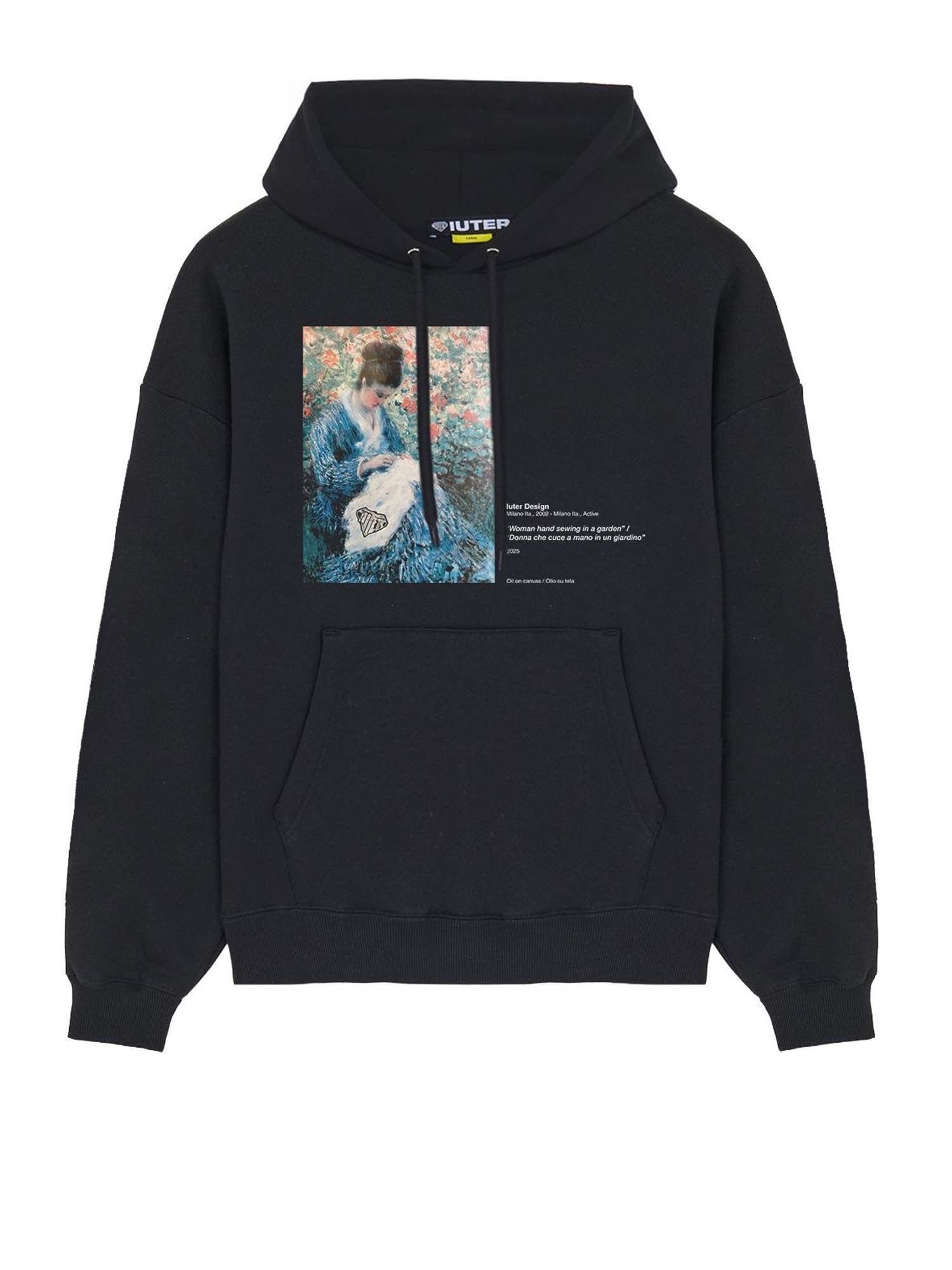 Iuter Museum Hoodie Nero