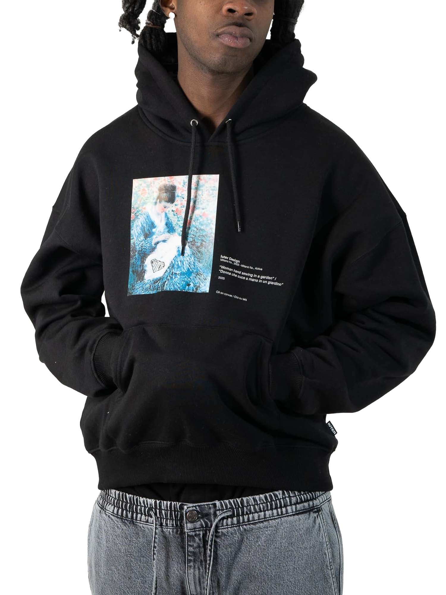 Iuter Museum Hoodie Nero