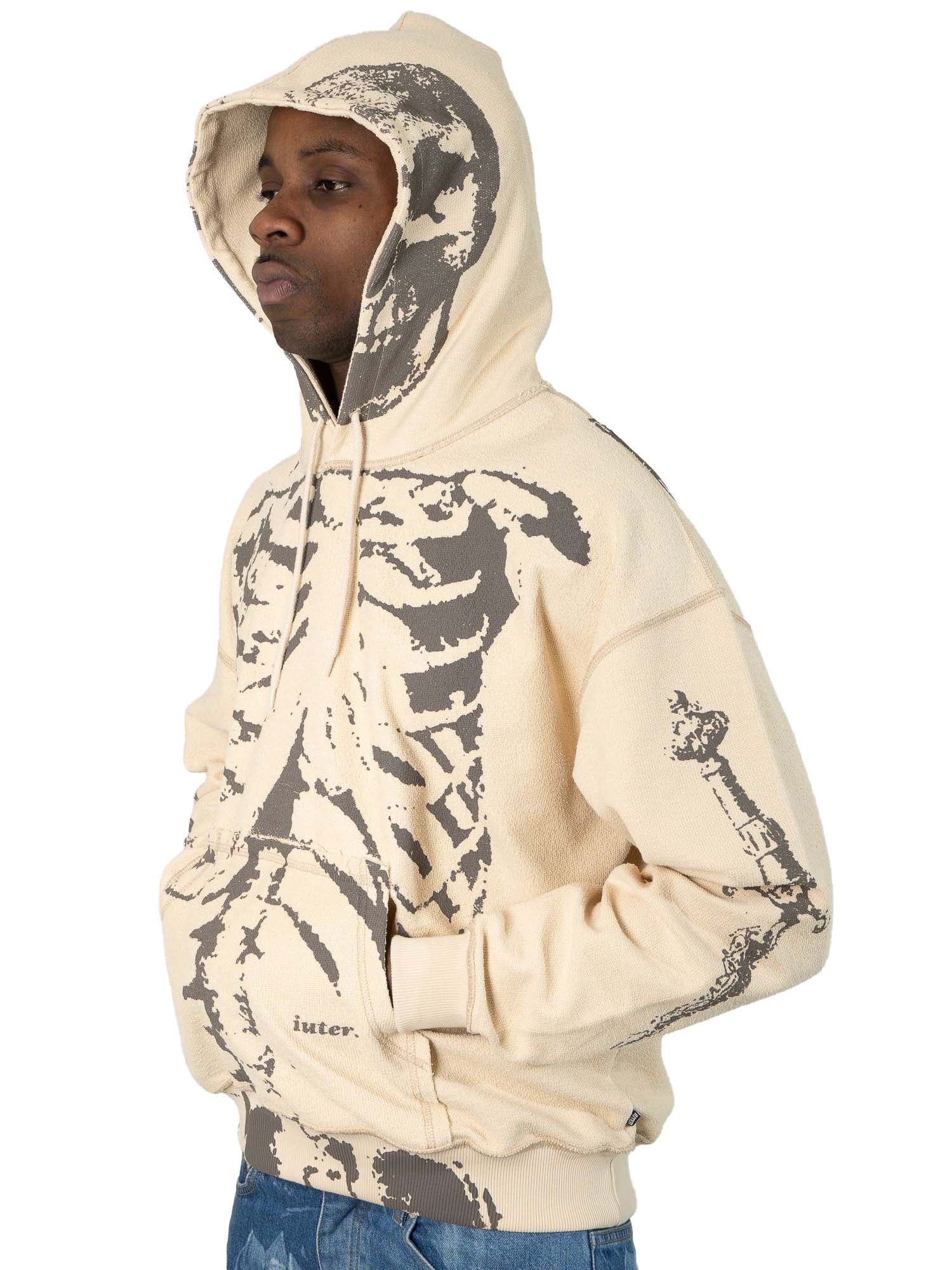 Iuter Skeleton Hoodie Beige