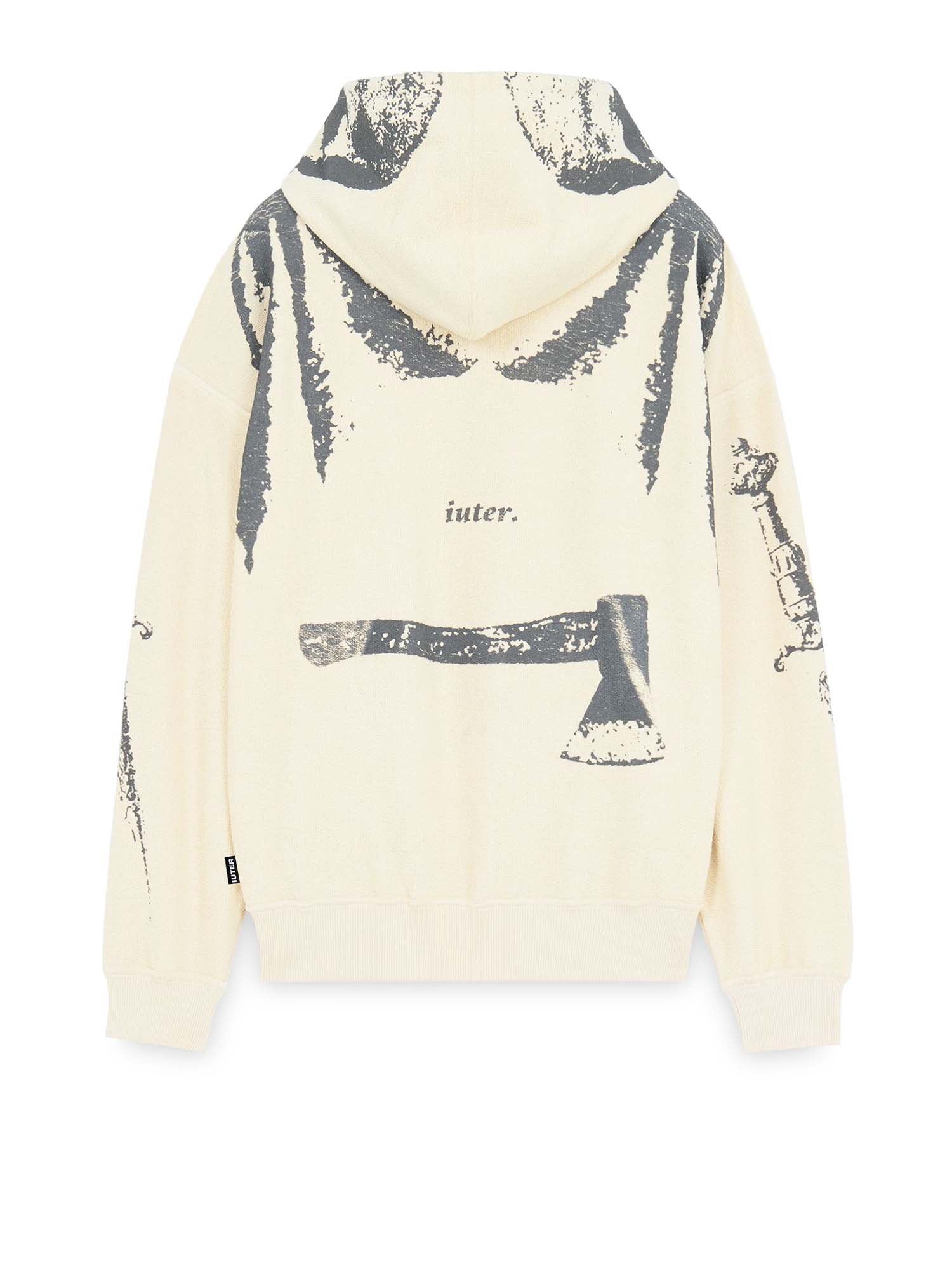 Iuter Skeleton Hoodie Beige