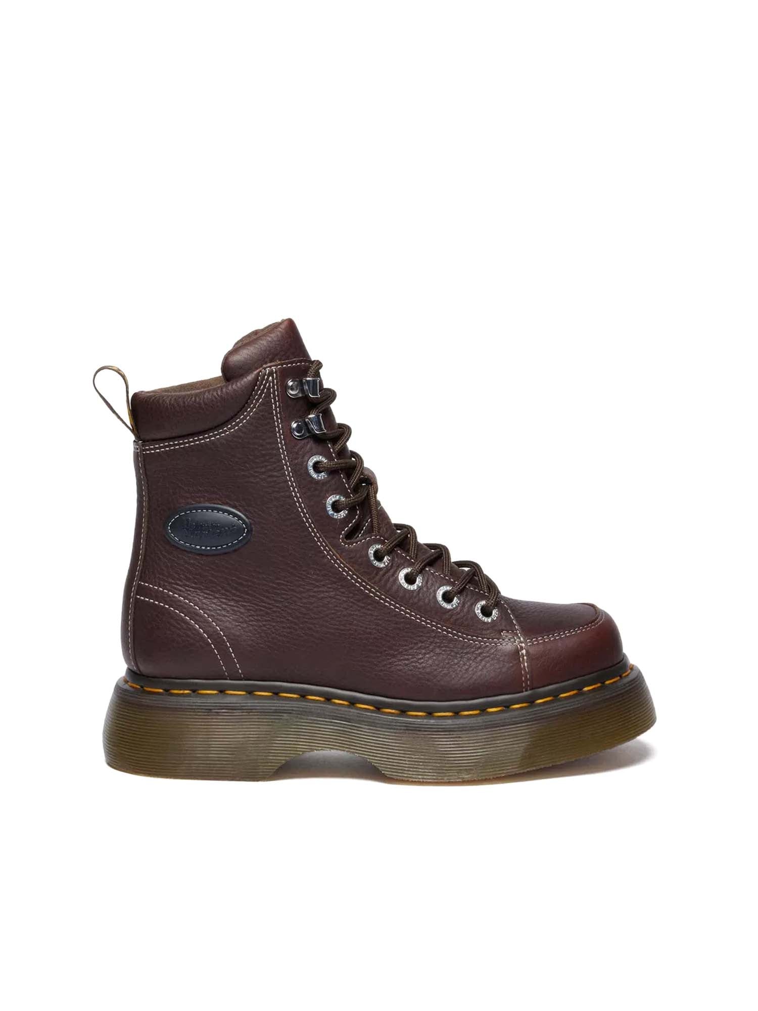 Dr. Martens Stivaletti Buzz 8-Eye in pelle Grizzly Marrone