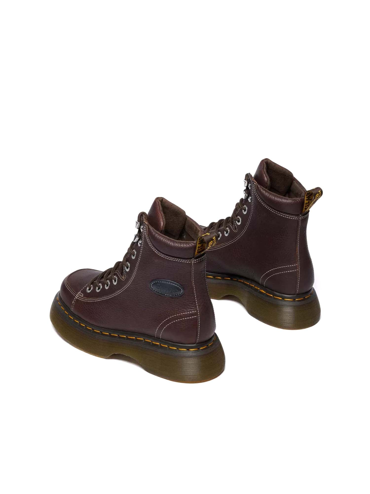 Dr. Martens Stivaletti Buzz 8-Eye in pelle Grizzly Marrone