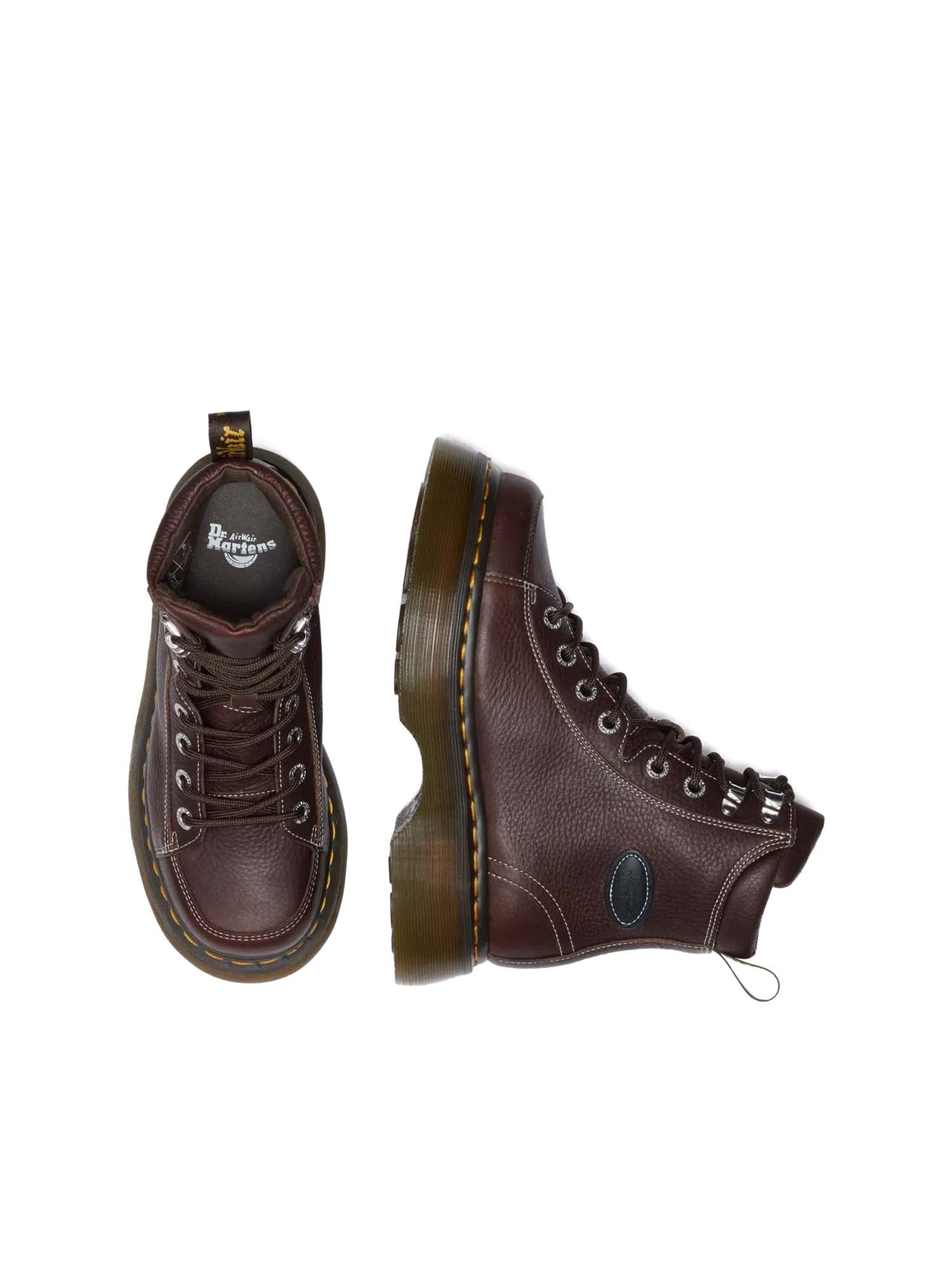 Dr. Martens Stivaletti Buzz 8-Eye in pelle Grizzly Marrone