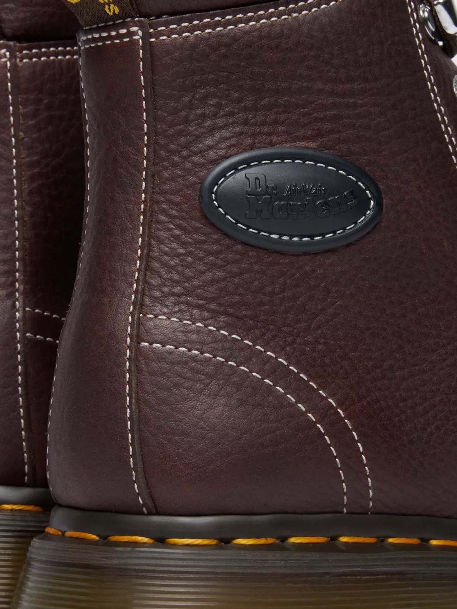 Dr. Martens Stivaletti Buzz 8-Eye in pelle Grizzly Marrone