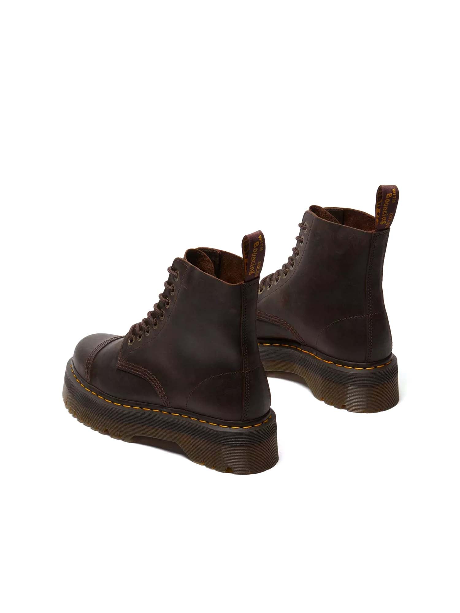 Dr. Martens Stivali platform Sinclair in pelle Crazy Horse Marrone