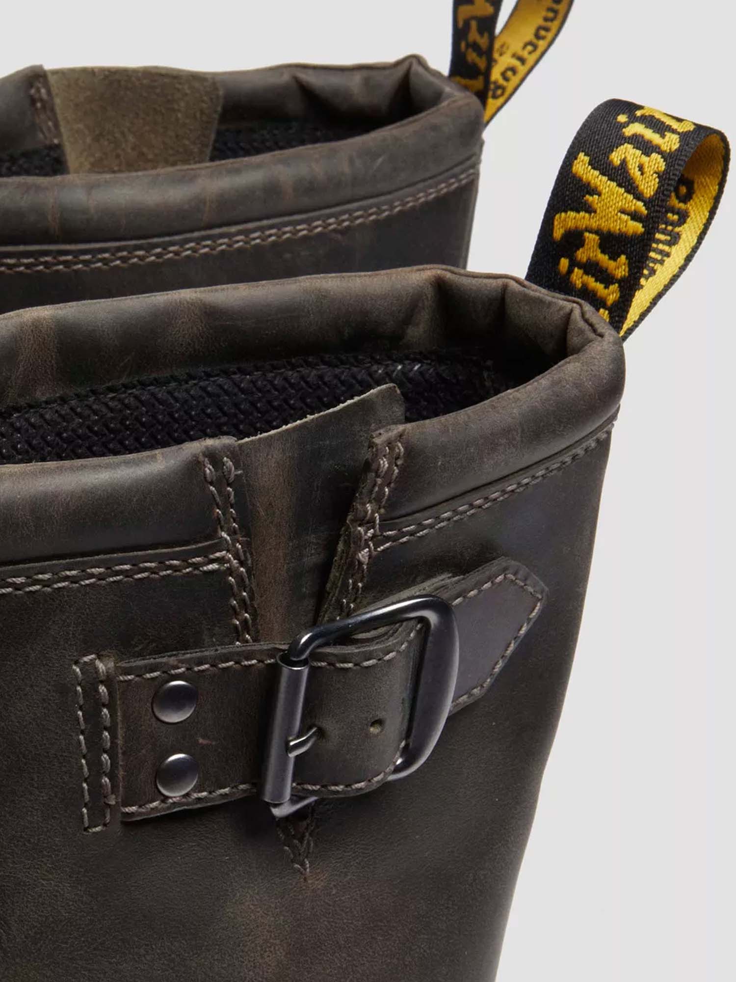 Dr. Martens Stivali alti biker Anistone Hi in pelle Grigio