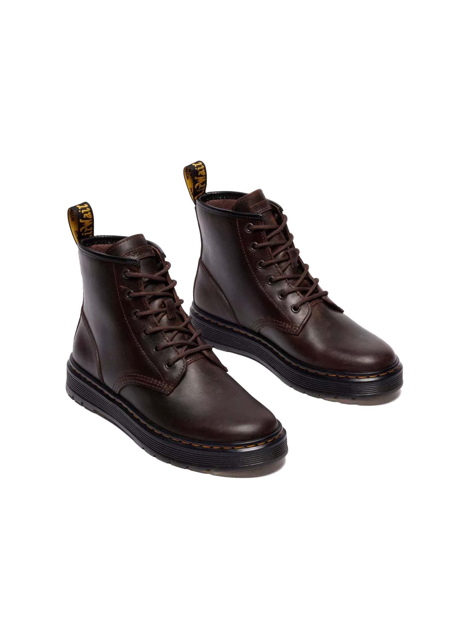 Dr. Martens Stivali Brookline Chukka in pelle Crazy Horse Marrone