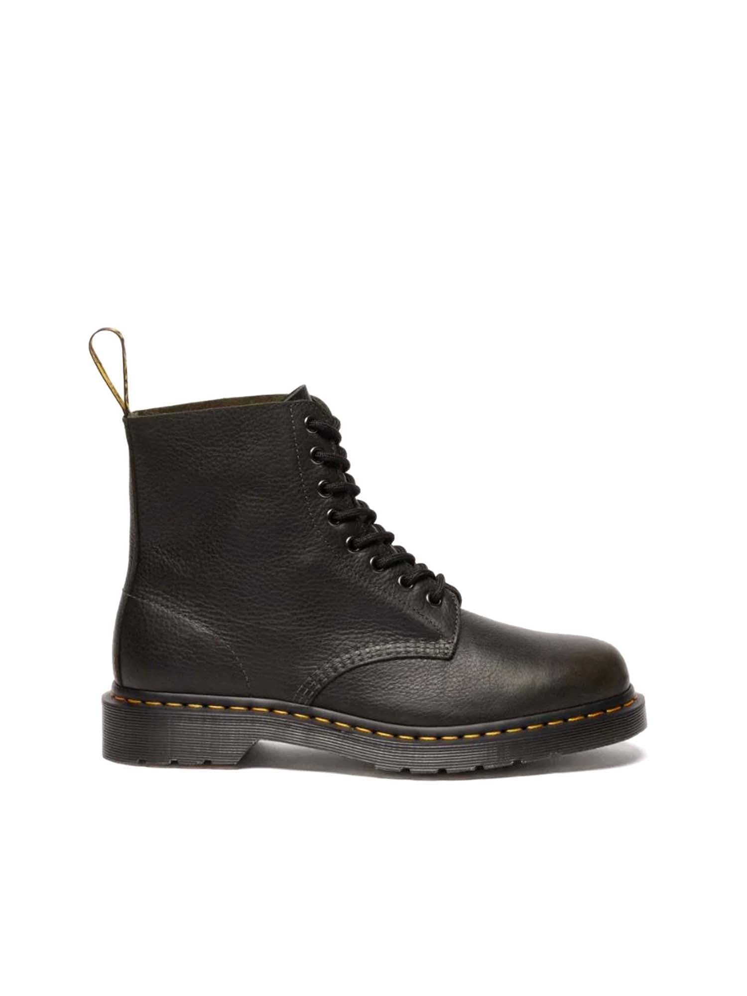 Dr. Martens Stivali stringati 1460 in pelle Ambassador Verde