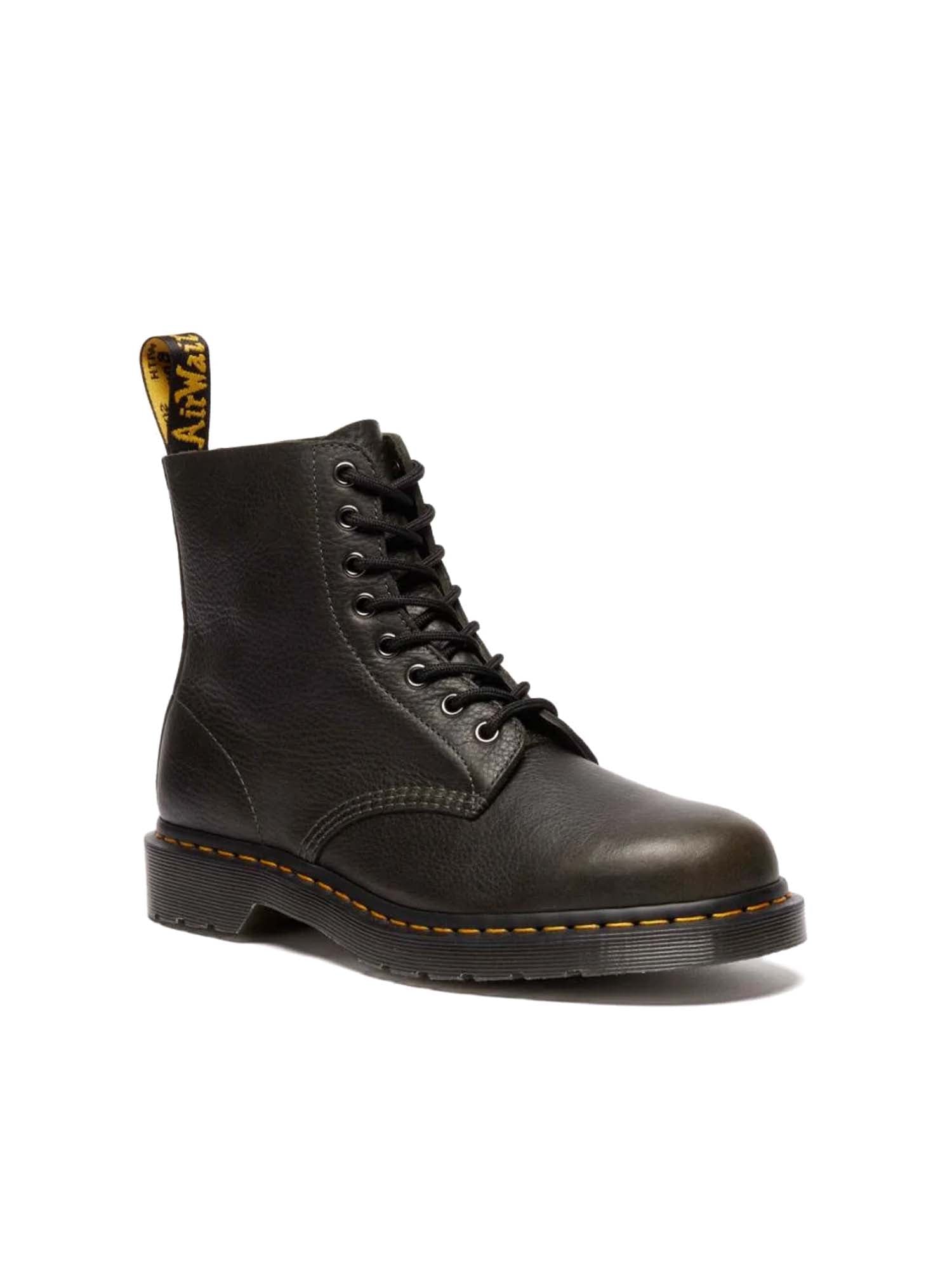 Dr. Martens Stivali stringati 1460 in pelle Ambassador Verde