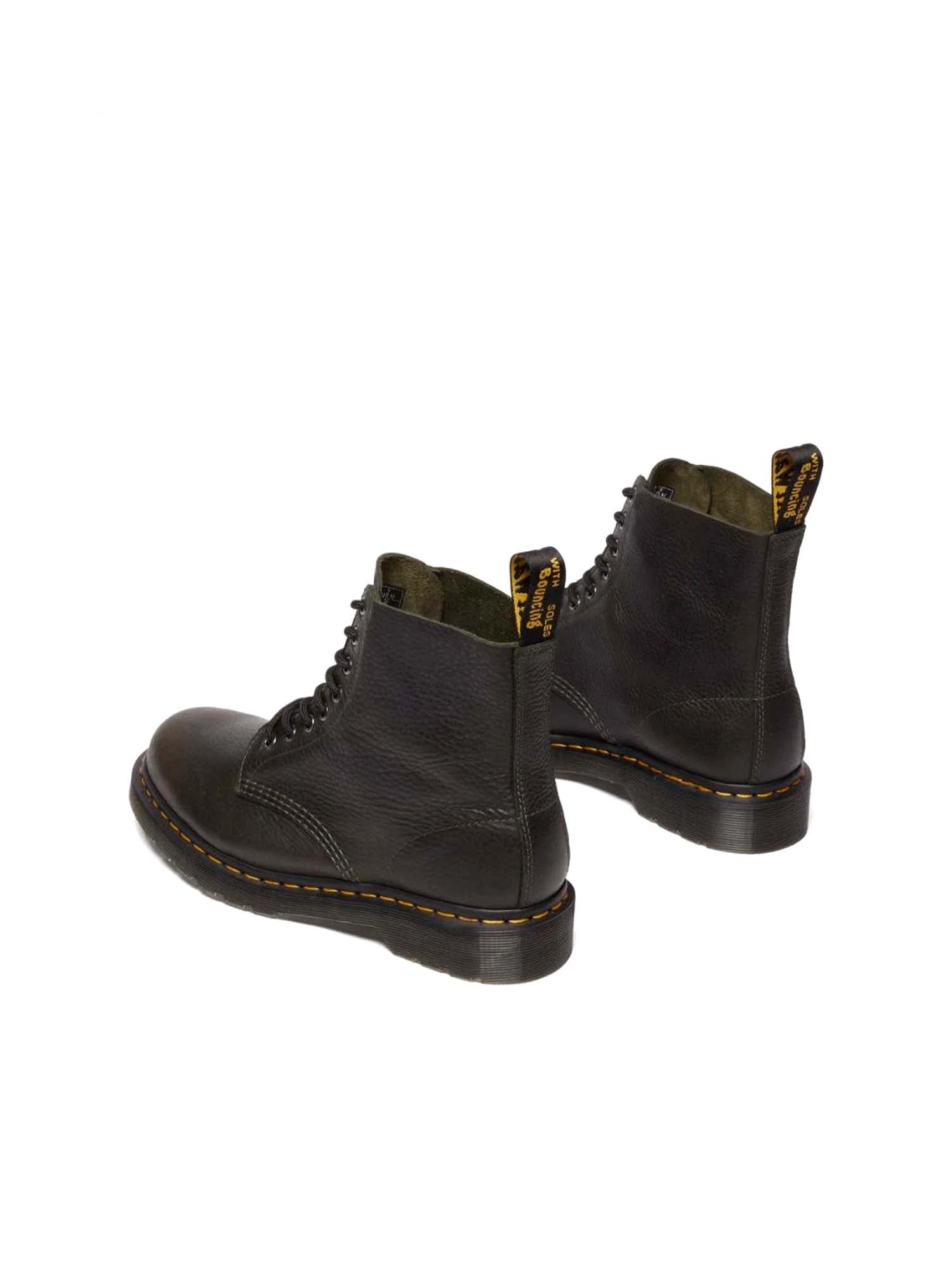 Dr. Martens Stivali stringati 1460 in pelle Ambassador Verde