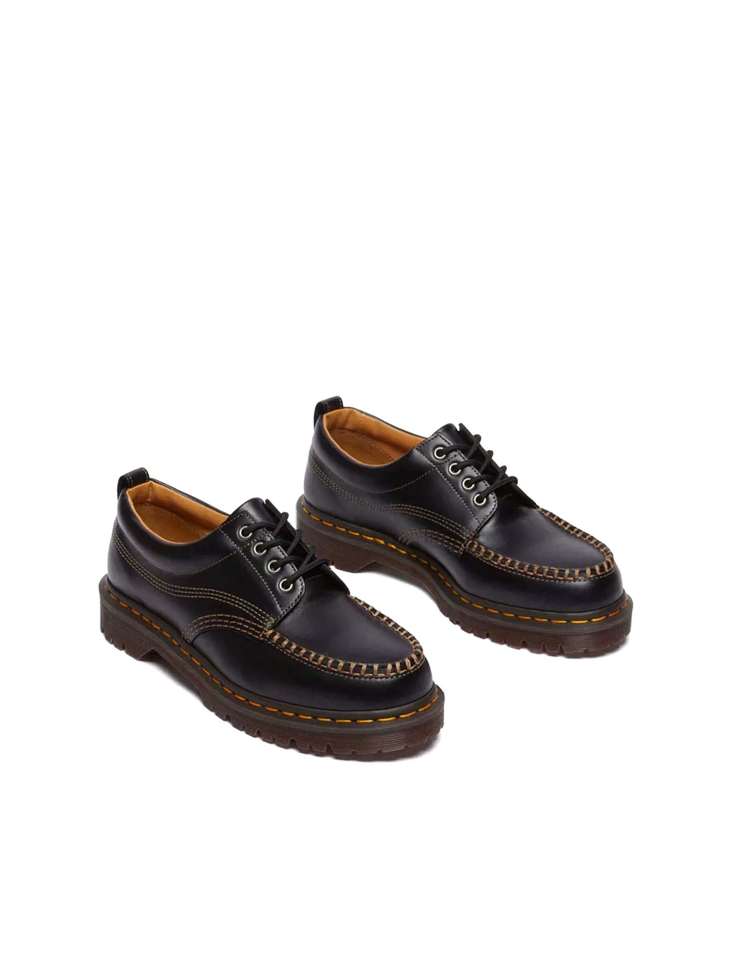 Dr. Martens Scarpe Lowell Moc Toe in pelle Nero