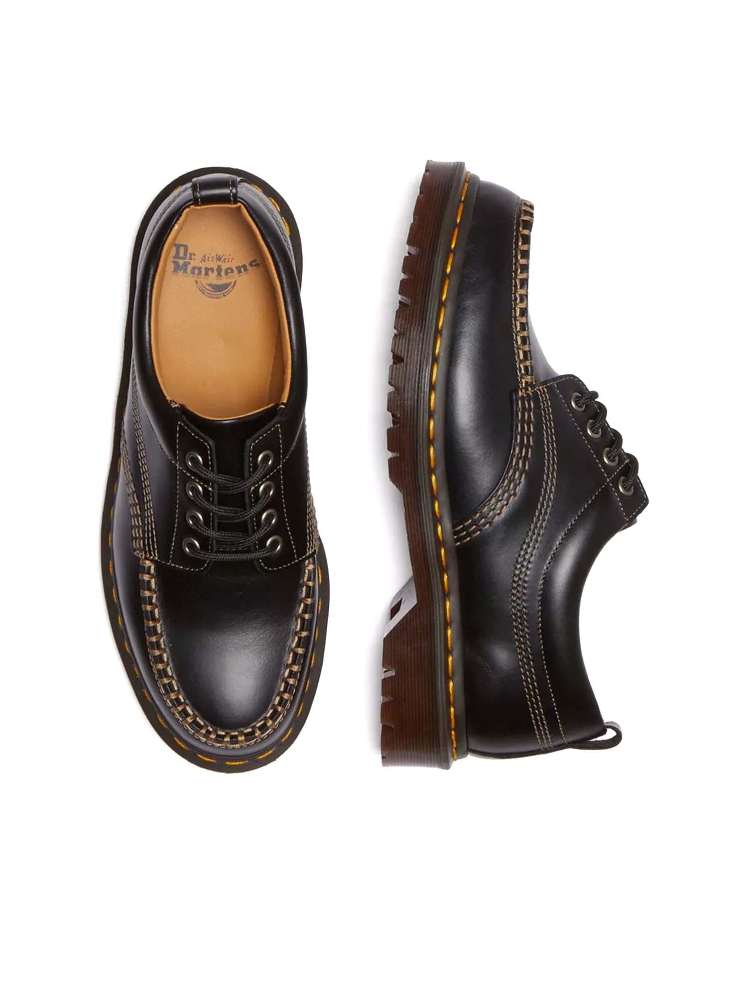 Dr. Martens Scarpe Lowell Moc Toe in pelle Nero