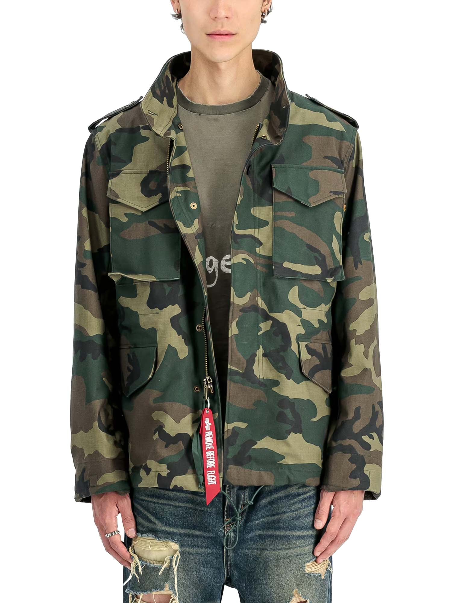 Alpha Industries Giacche Studio M-65 Camo Field Verde