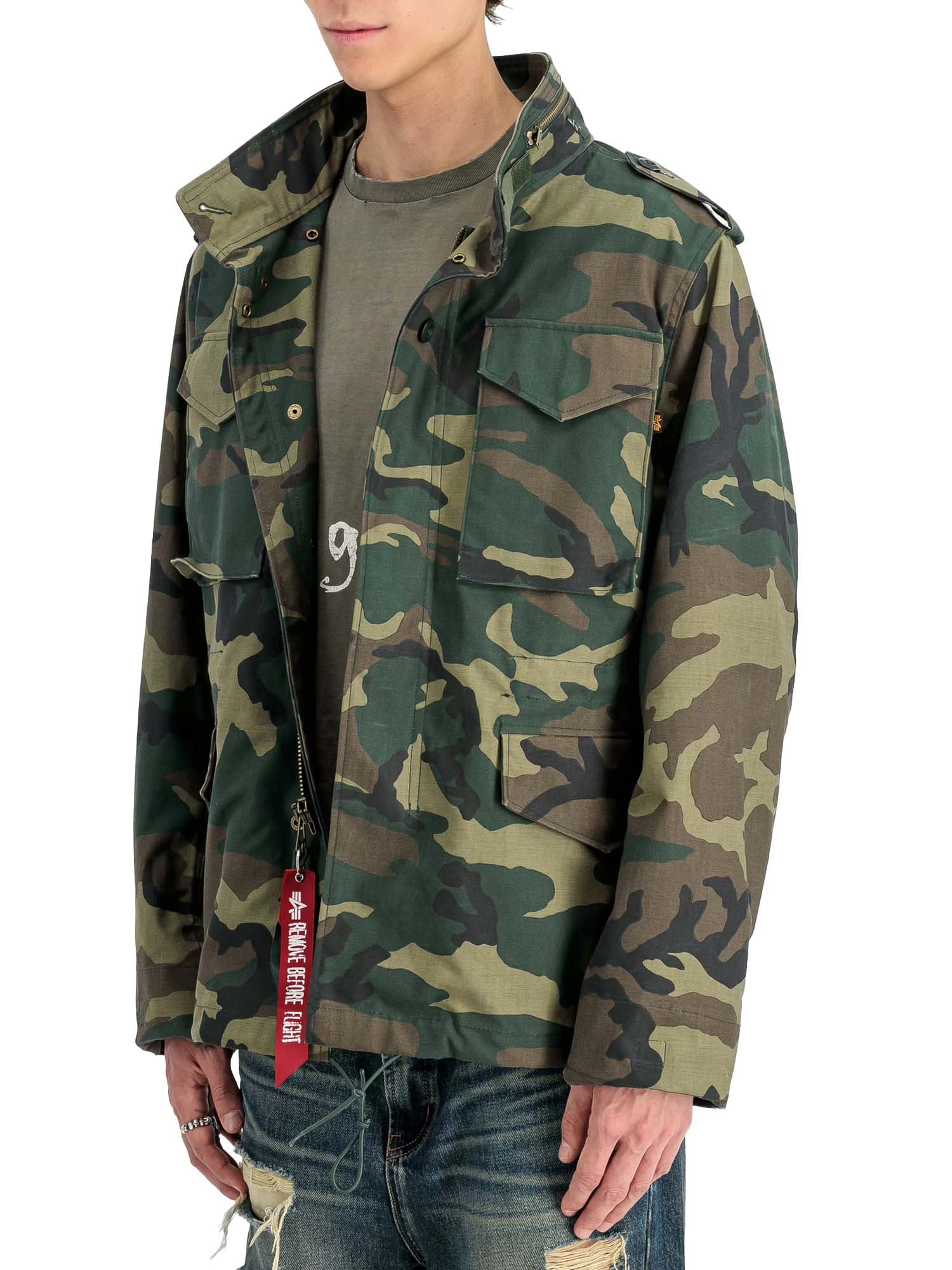 Alpha Industries Giacche Studio M-65 Camo Field Verde
