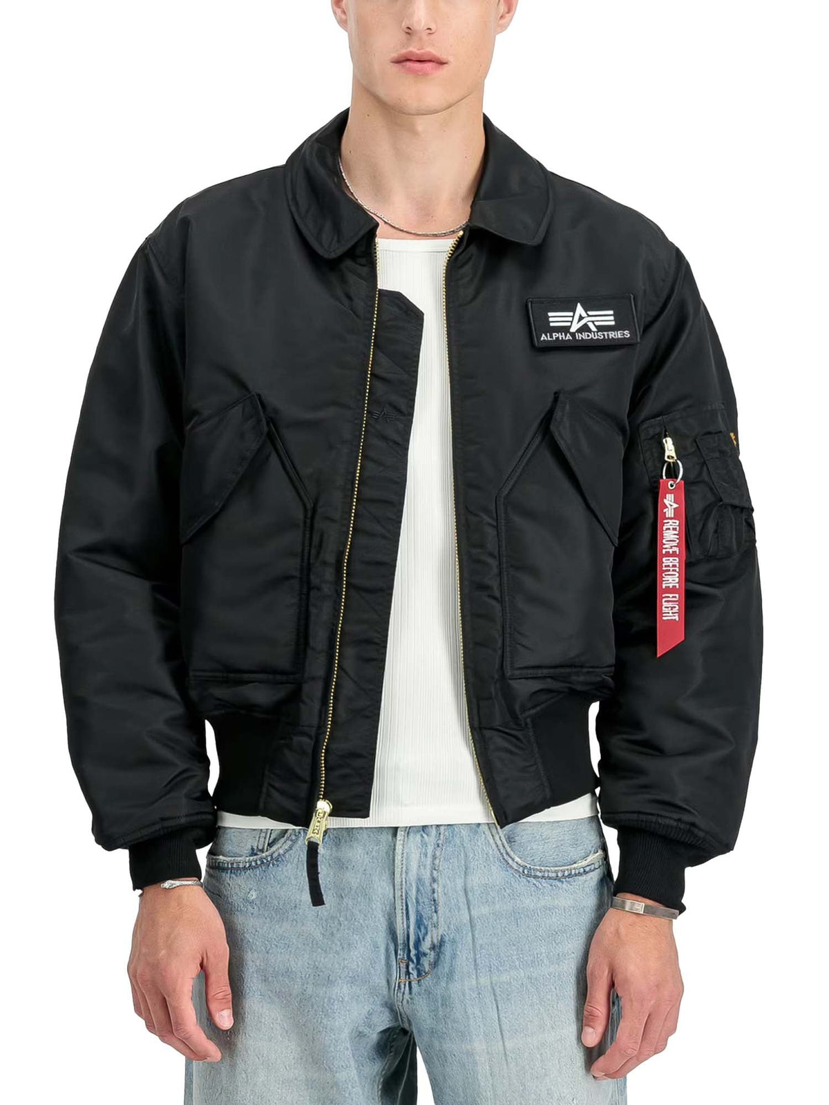 Alpha Industries Giacca CWU-45 Heritage Bomber Nero