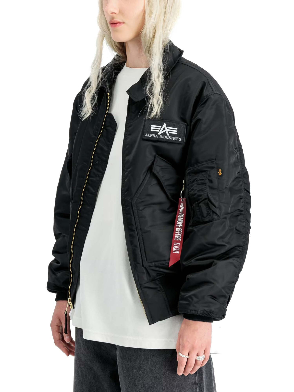 Alpha Industries Giacca CWU-45 Heritage Bomber Nero