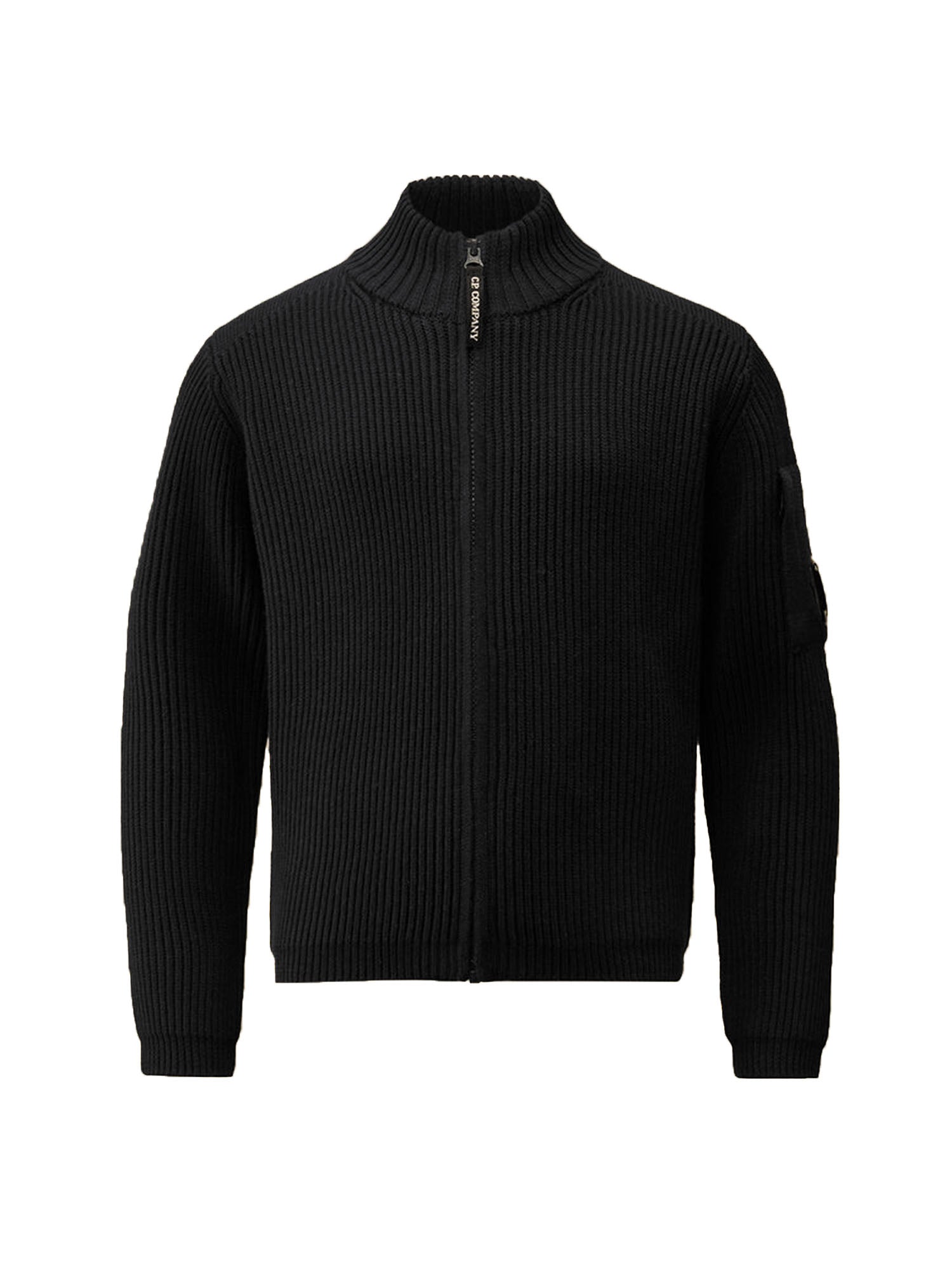 C.p. Company Maglia Zip Bambino Nero