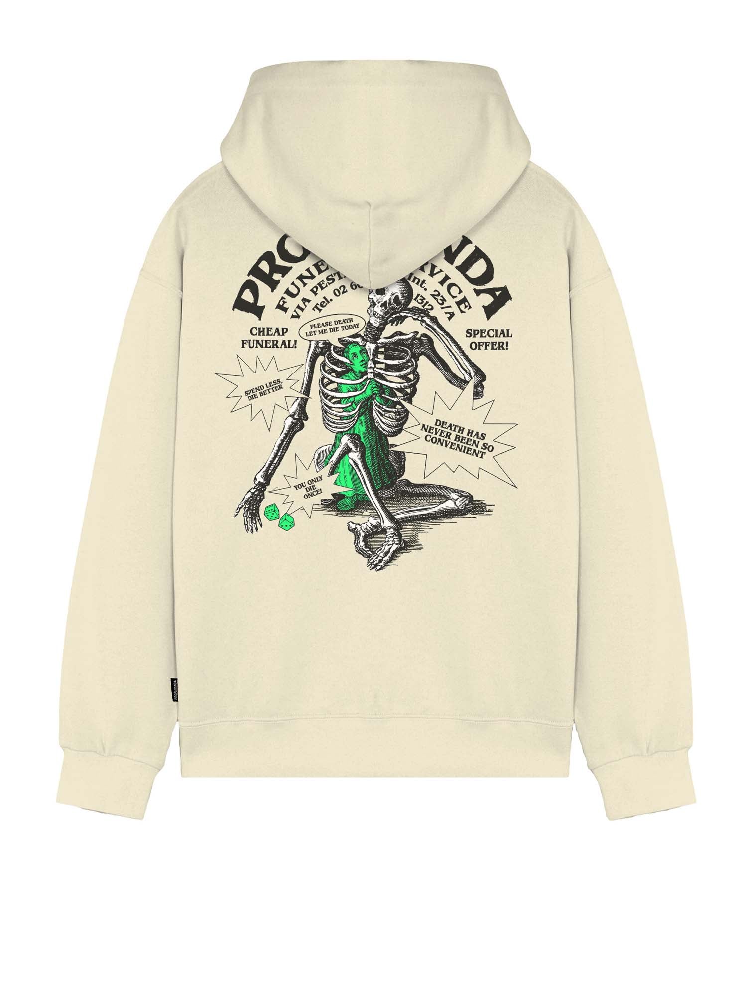 Propaganda Felpa Funeral Bianco