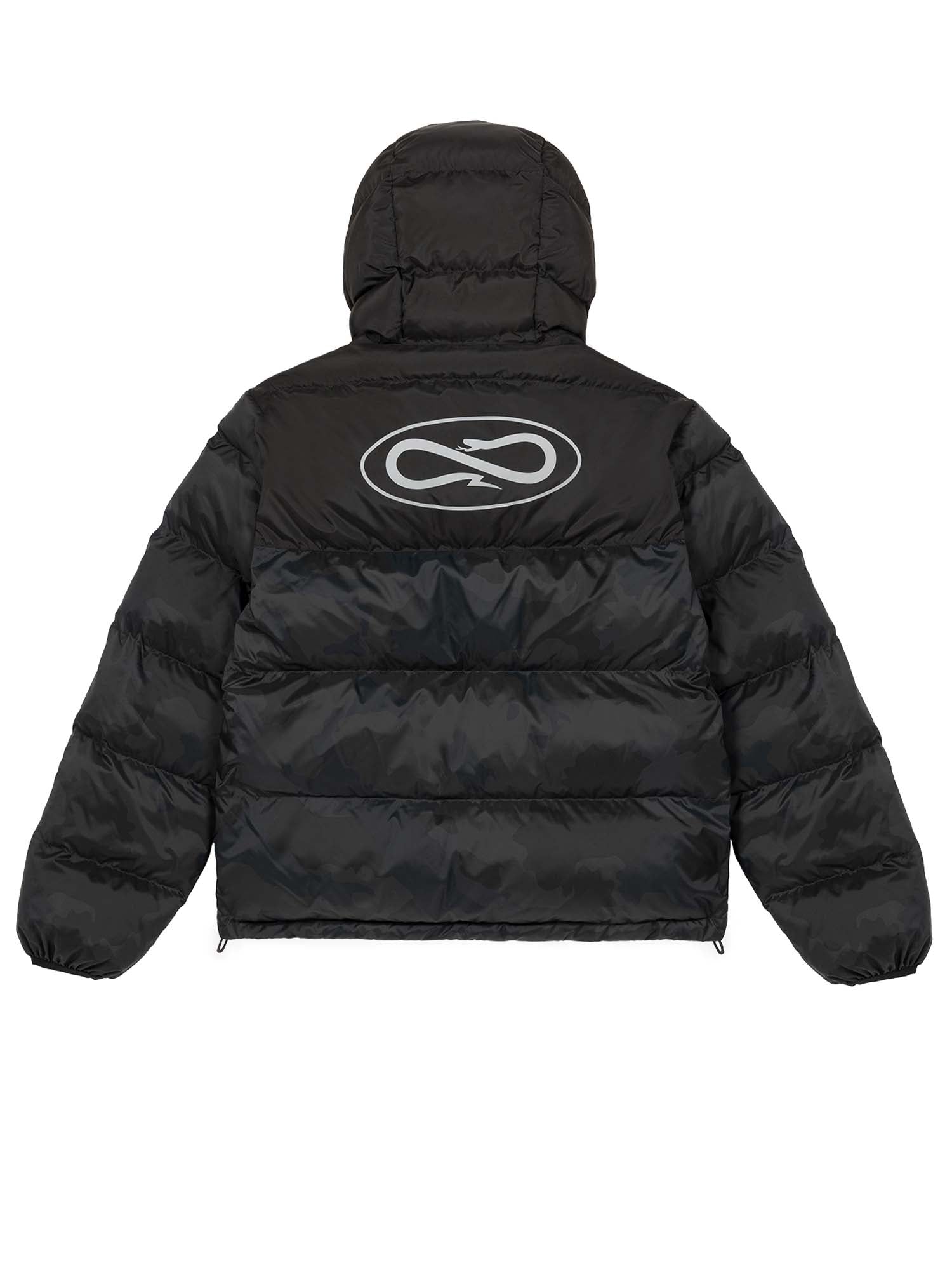 Propaganda Logo Atom Puffer Jacket Grigio