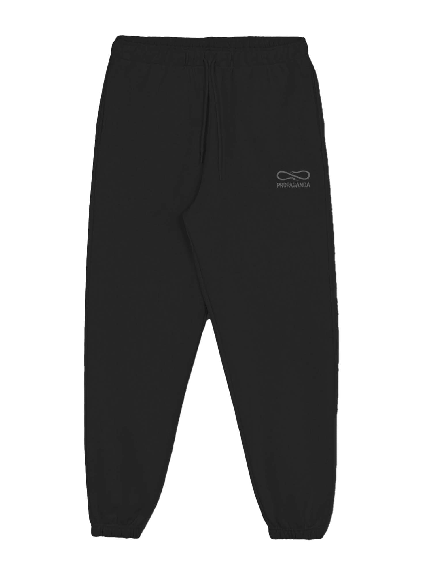 Propaganda Sweatpant Logo Embroidery Nero