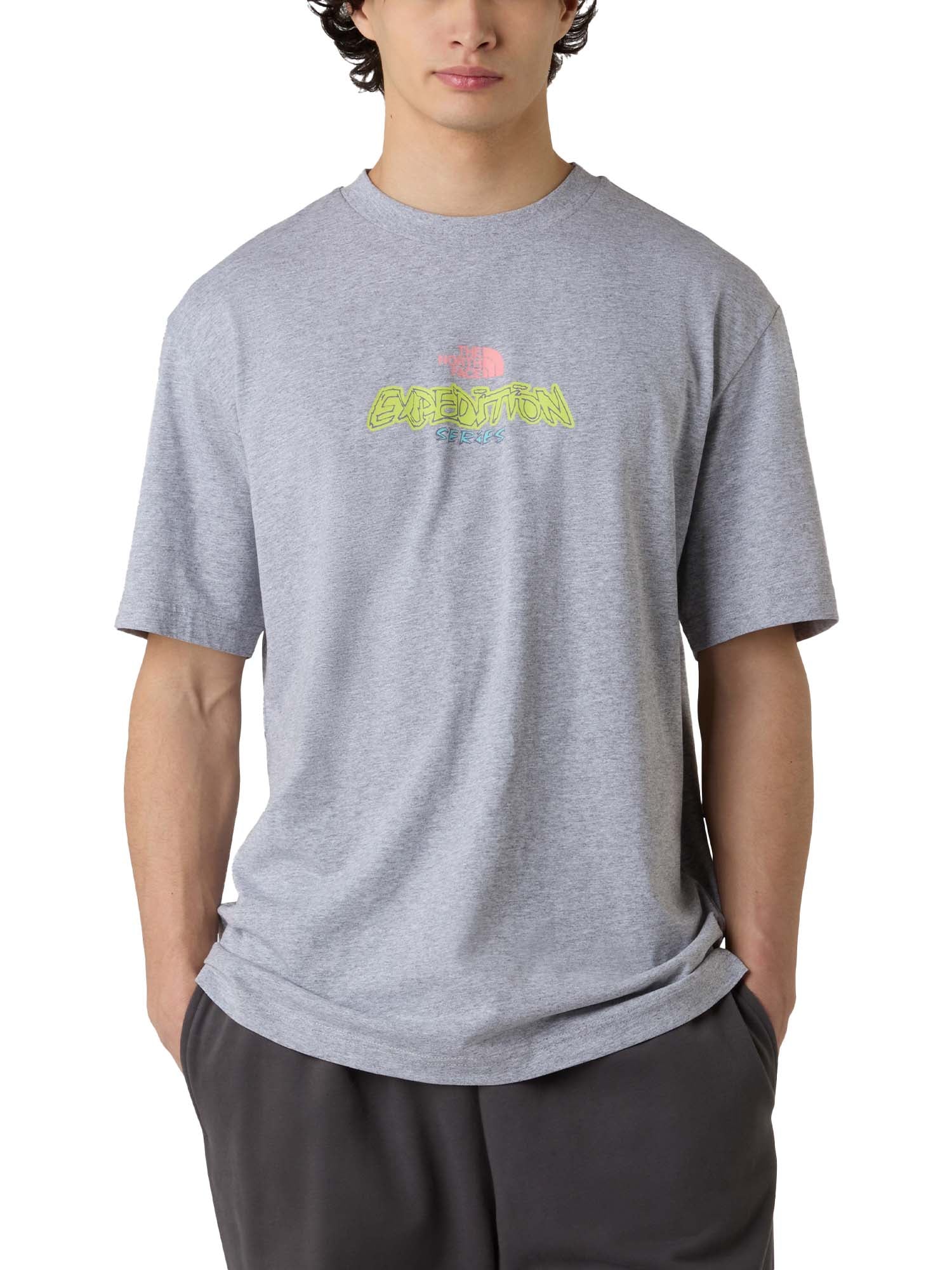 The North Face T-shirt oversize Expedition Celebration unisex Grigio