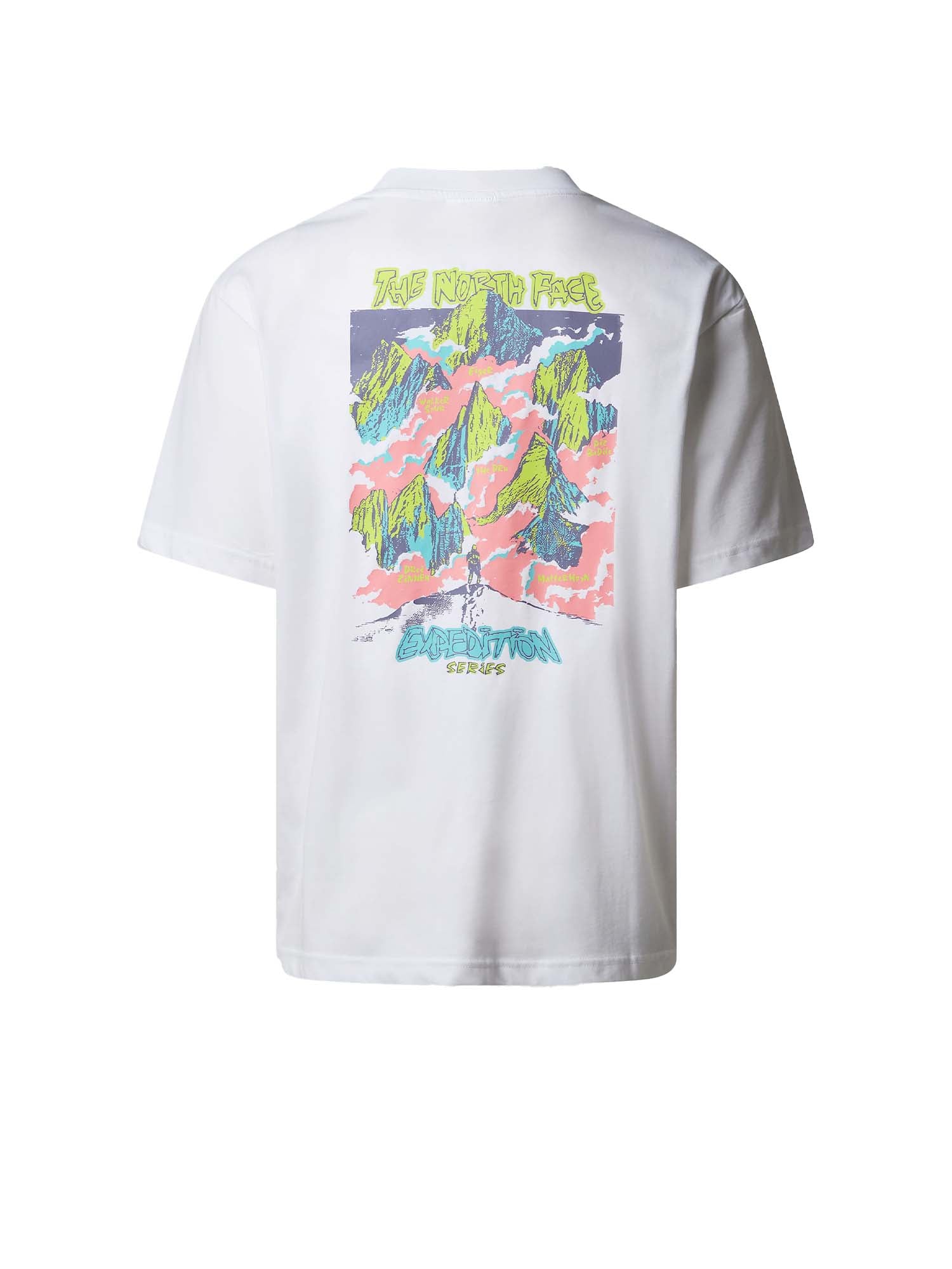 The North Face T-shirt oversize Expedition Celebration unisex Bianco