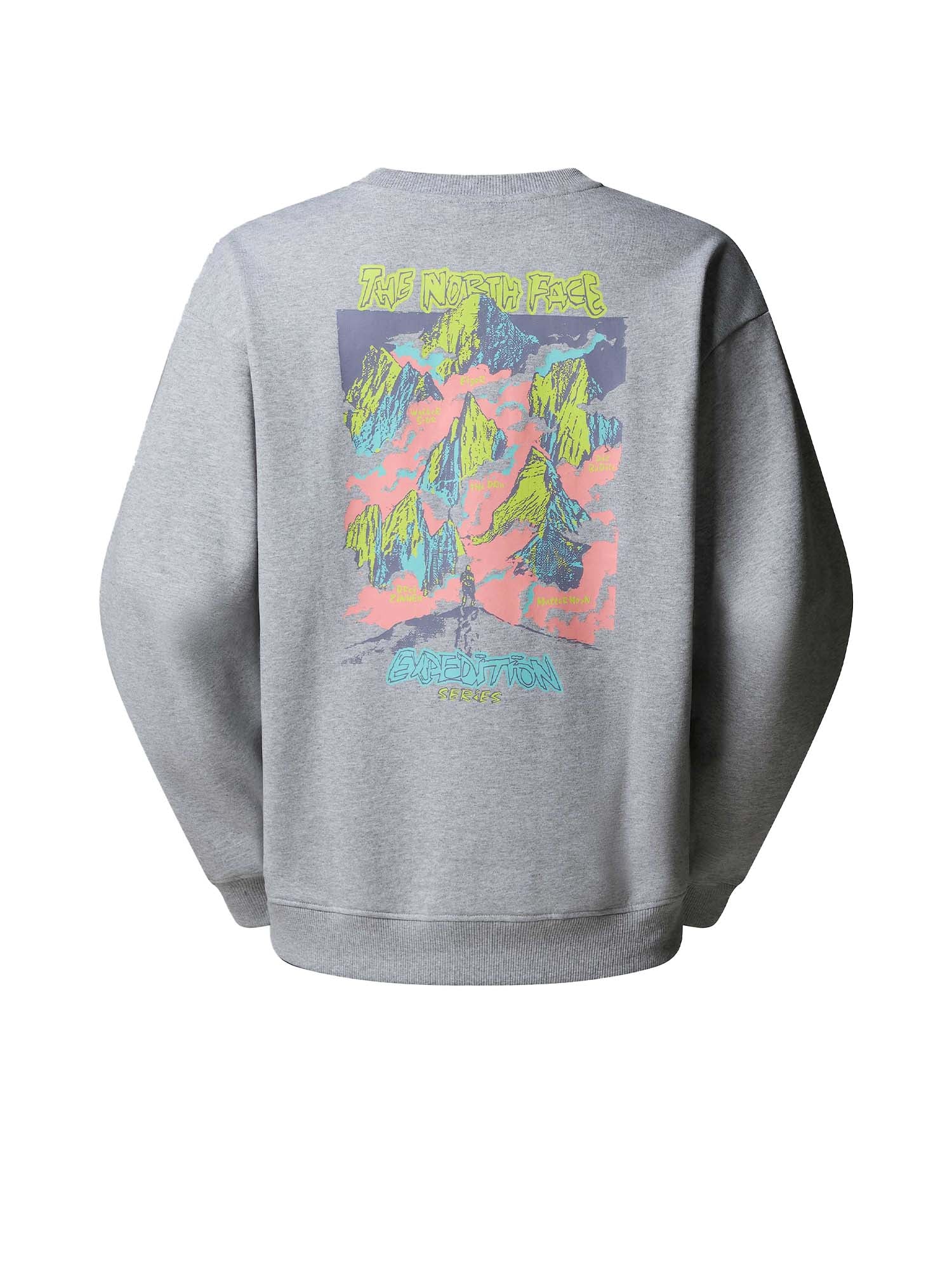 The North Face Felpa oversize Expedition Celebration unisex Grigio