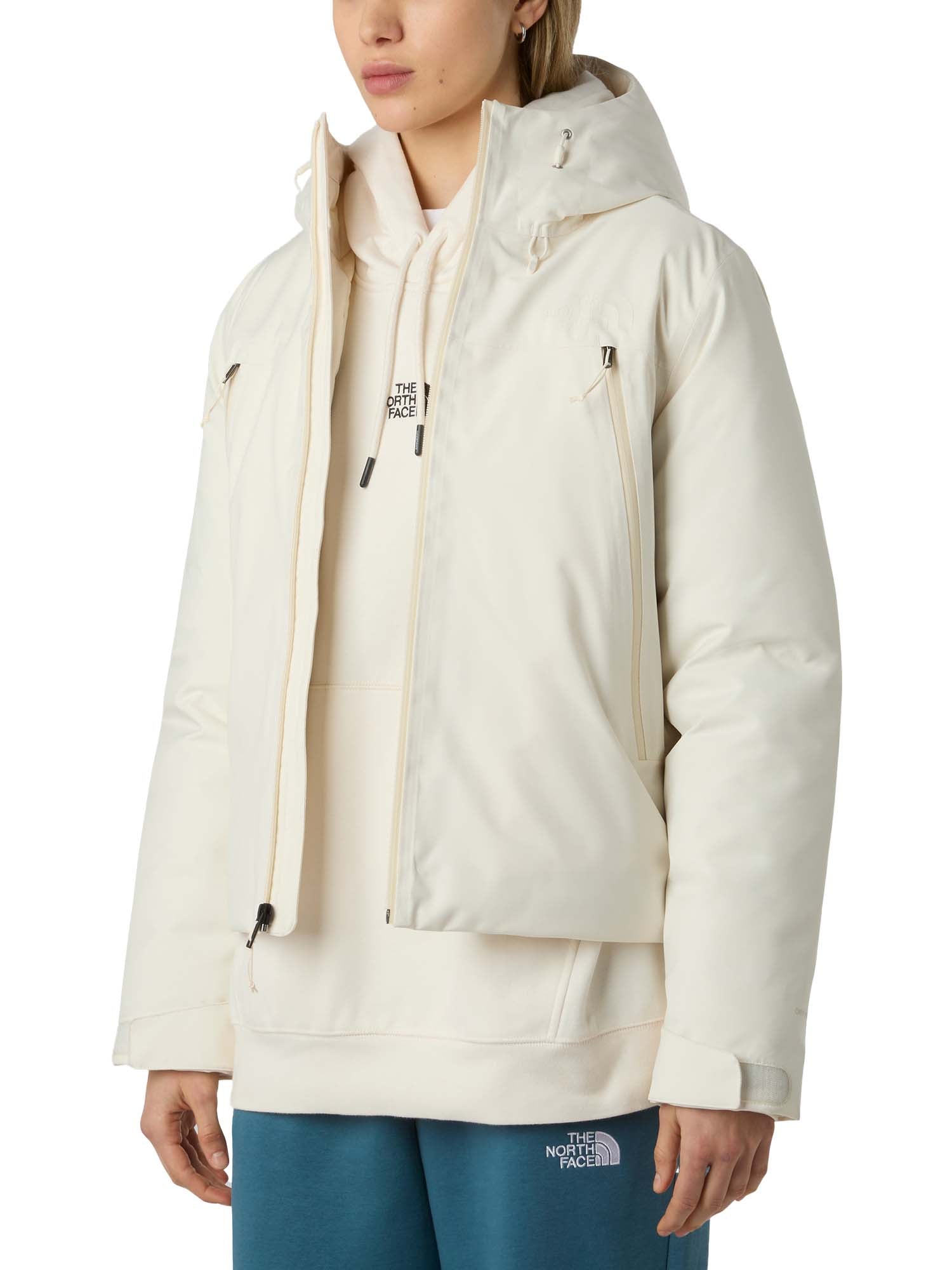 The North Face Giacca in piumino con cappuccio Mountain Range da donna Bianco