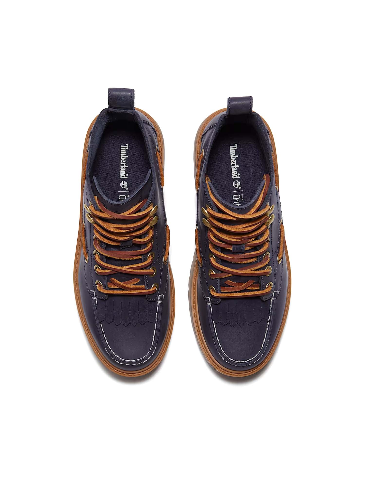 Timberland Stivale Sfrangiato con Plateau Stone Street da Donna Blu