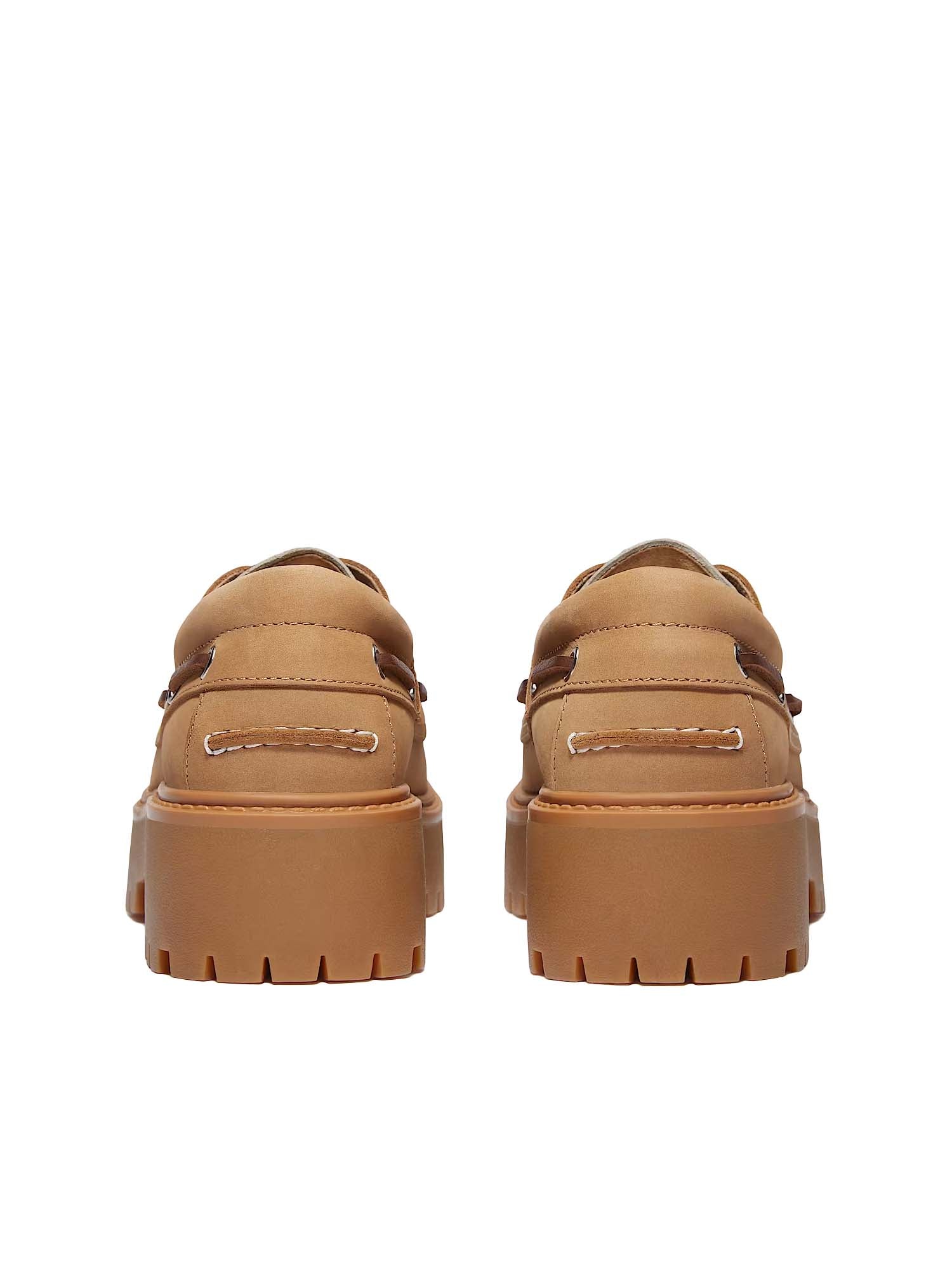 Timberland Scarpa da Barca con Plateau Stone Street da Donna Beige