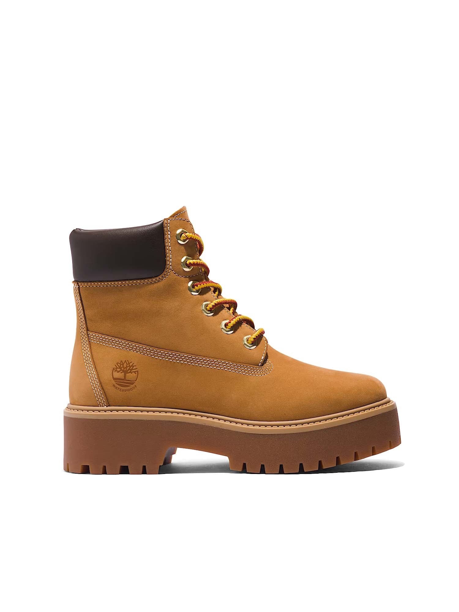 Timberland Stivale Impermeabile con Plateau Stone Street 6-Inch da Donna Giallo