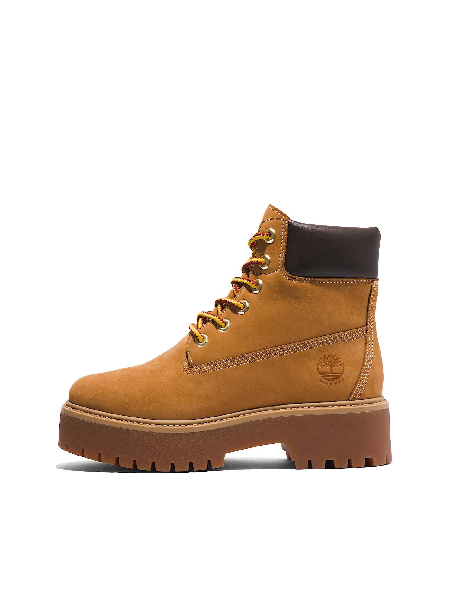 Timberland Stivale Impermeabile con Plateau Stone Street 6-Inch da Donna Giallo