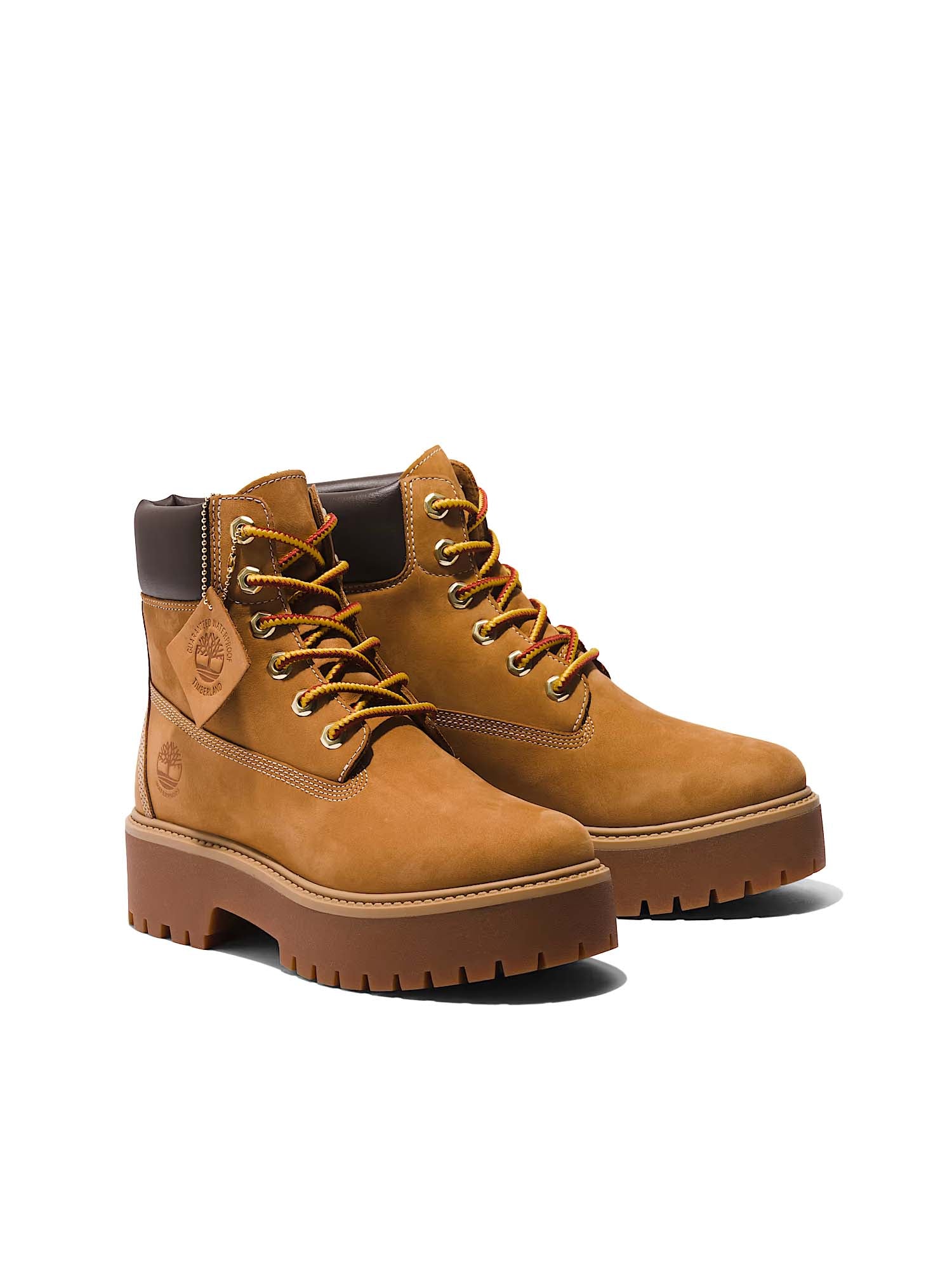 Timberland Stivale Impermeabile con Plateau Stone Street 6-Inch da Donna Giallo