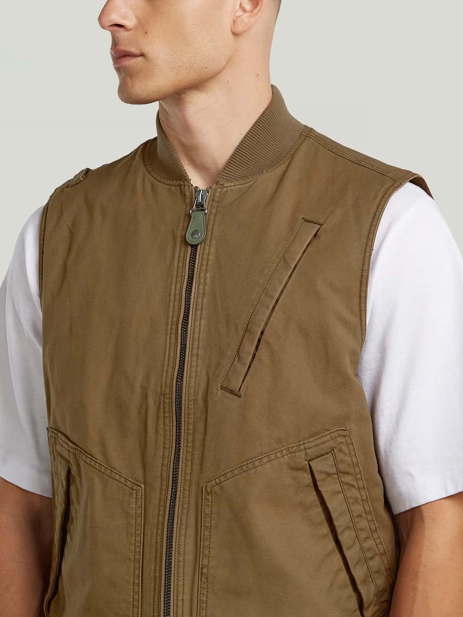 G-star Duty Canvas Vest da uomo Marrone