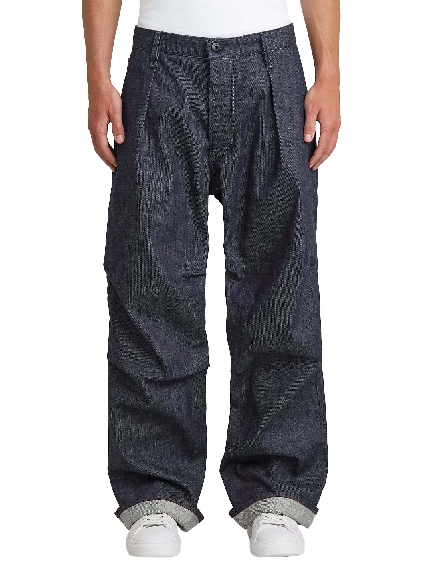 G-star Pleated Denim Pant 2.0 da uomo Blu