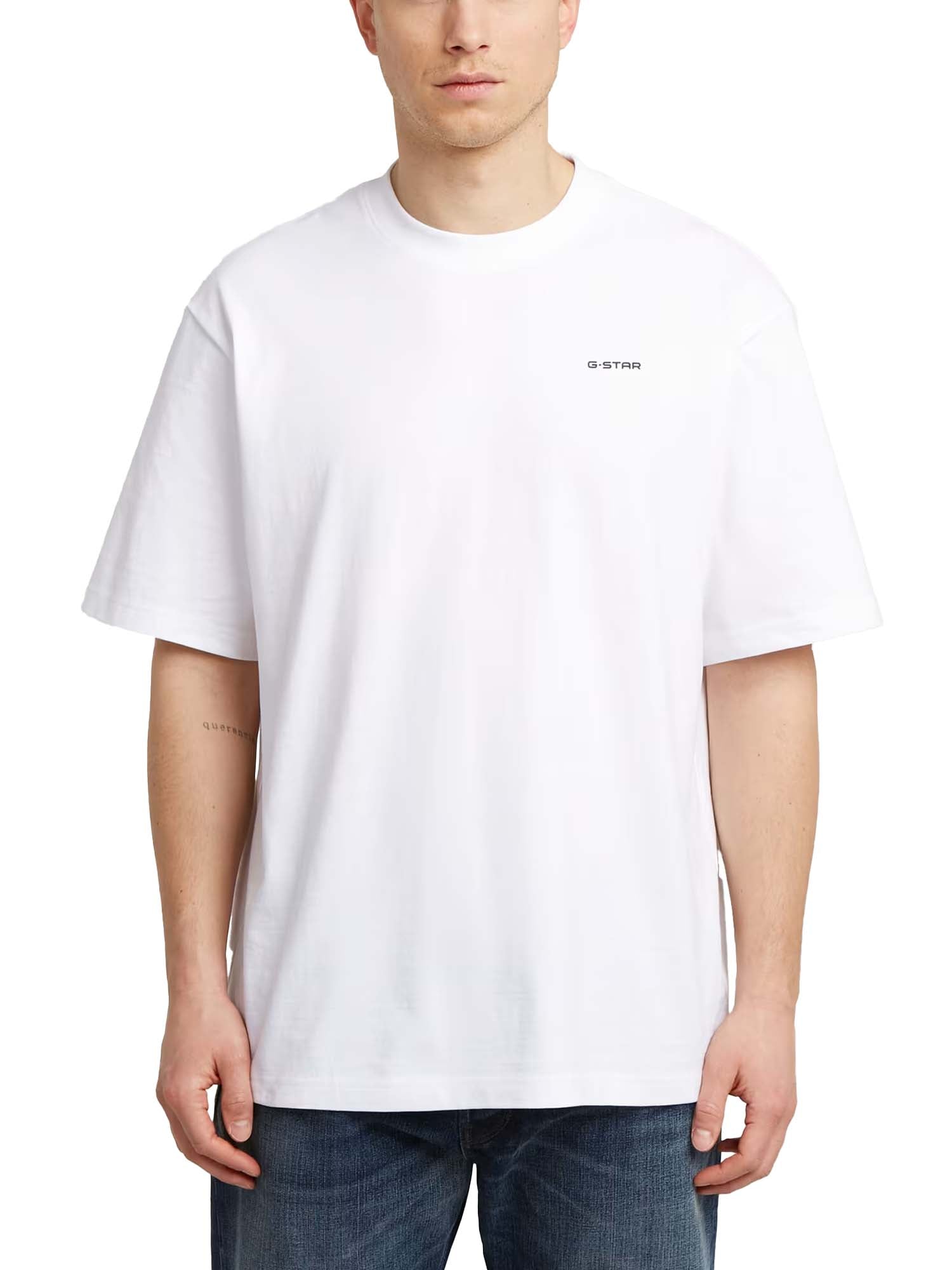G-star Boxy Base T-Shirt da uomo Bianco