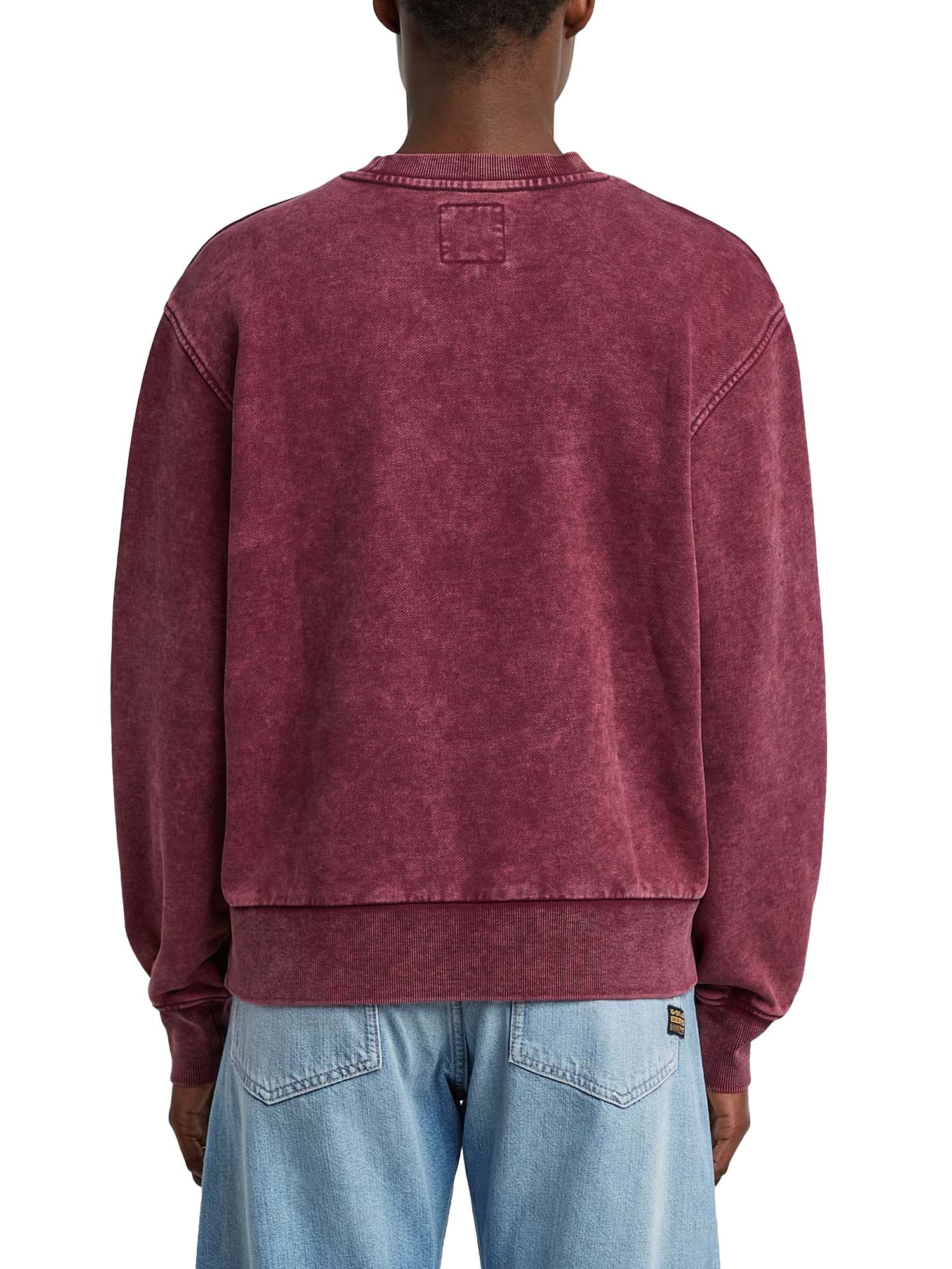 G-star Washed A Line Script Sweater da donna Bordeaux