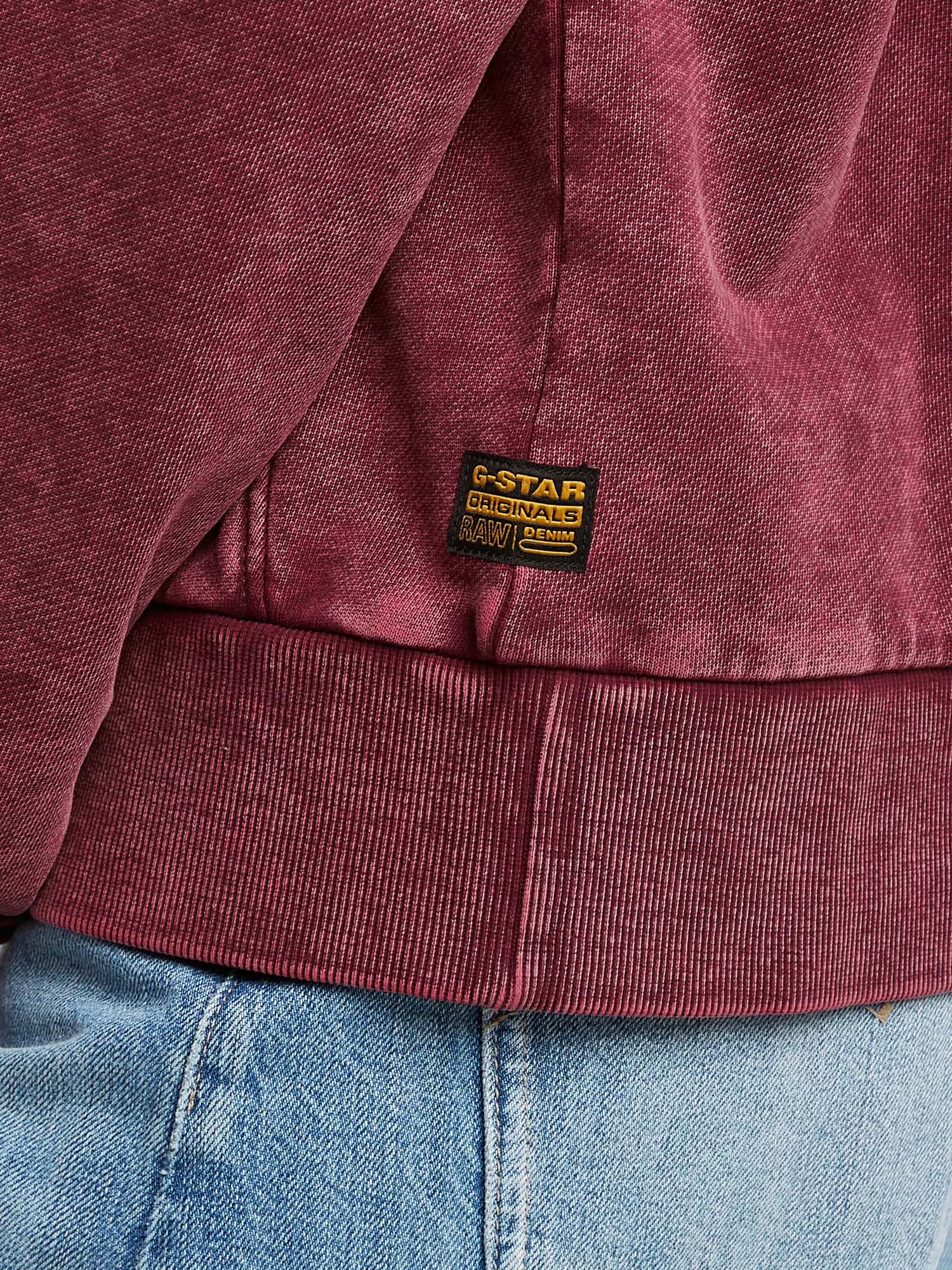 G-star Washed A Line Script Sweater da donna Bordeaux