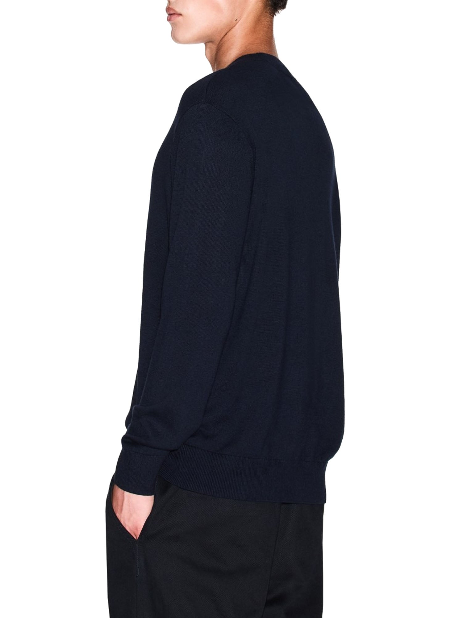 Armani Exchange Maglione Girocollo Uomo Cotone Blu