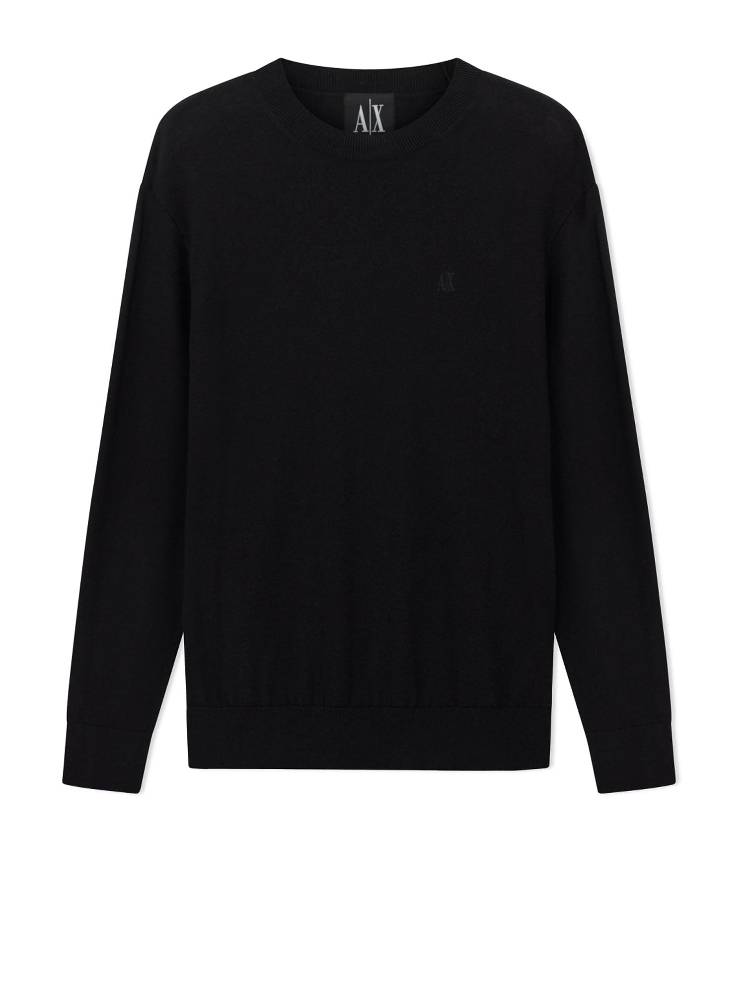 Armani Exchange Maglione Girocollo Uomo Cotone Nero